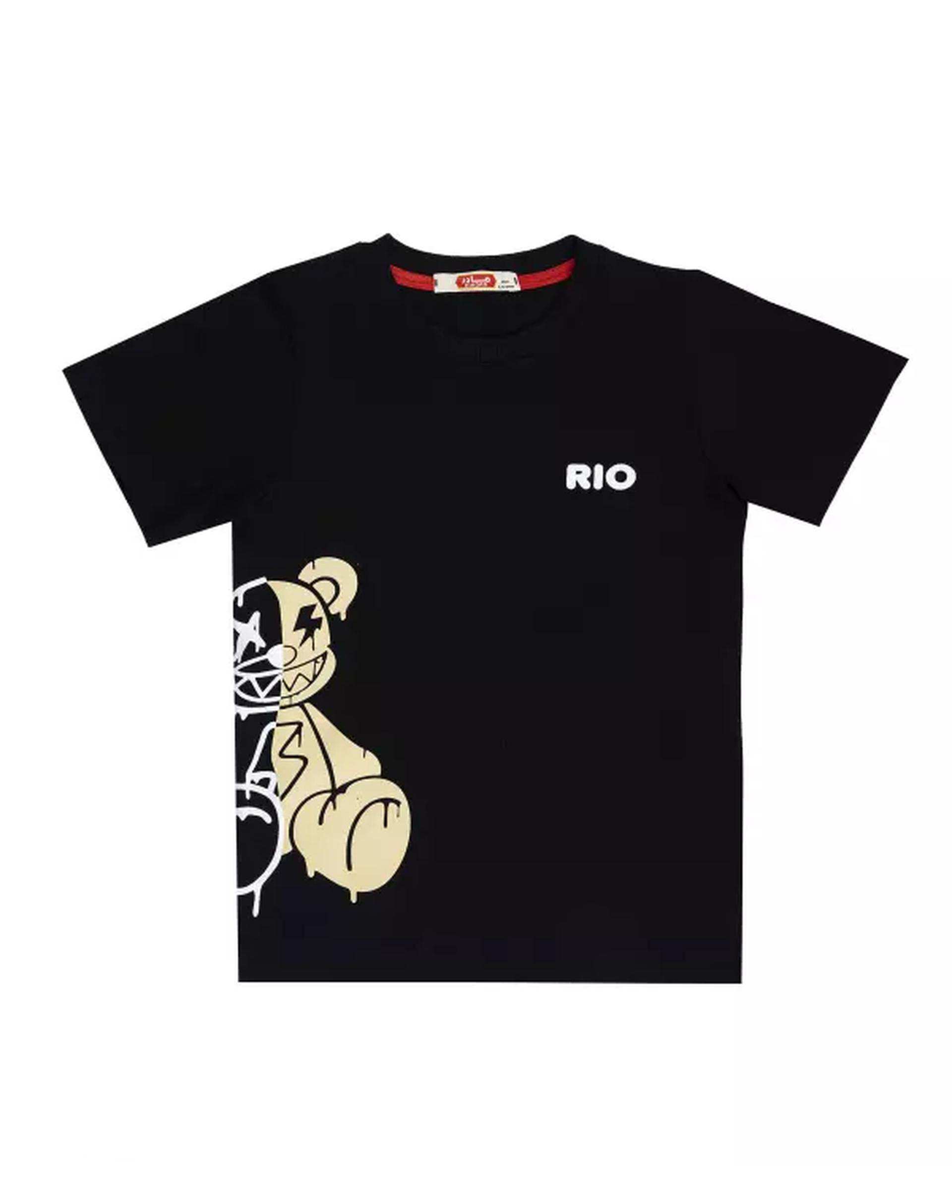 ست تی شرت و شلوارک پسرانه کرم مادر Madar مدل Rio