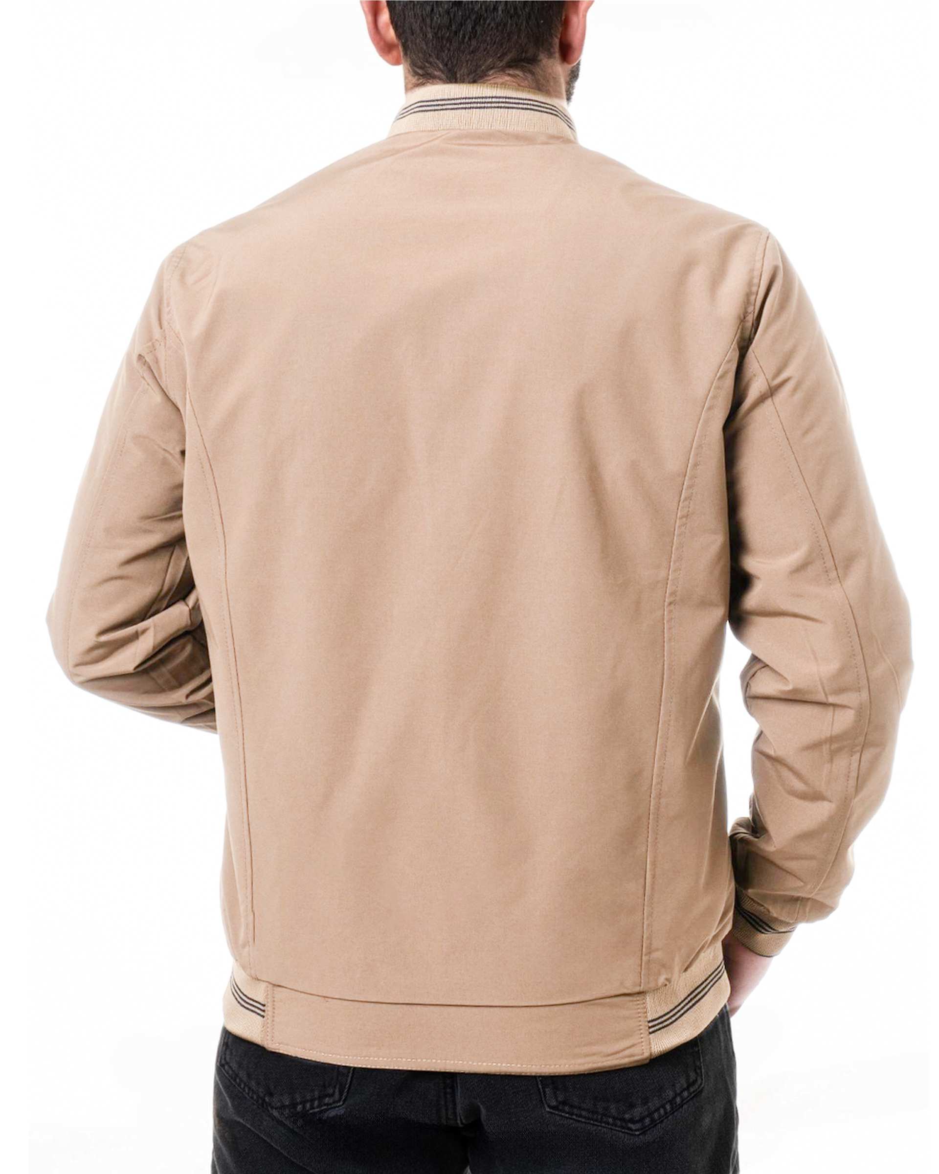 کاپشن مردانه دورو کمرکش مشکی کرم والیانت استایل Valiant Style کد K101203