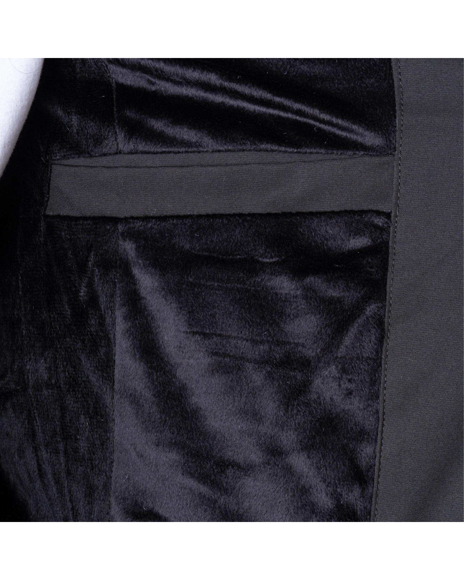 کاپشن مردانه مشکی والیانت استایل Valiant Style مدل سه قلاب کد K101303