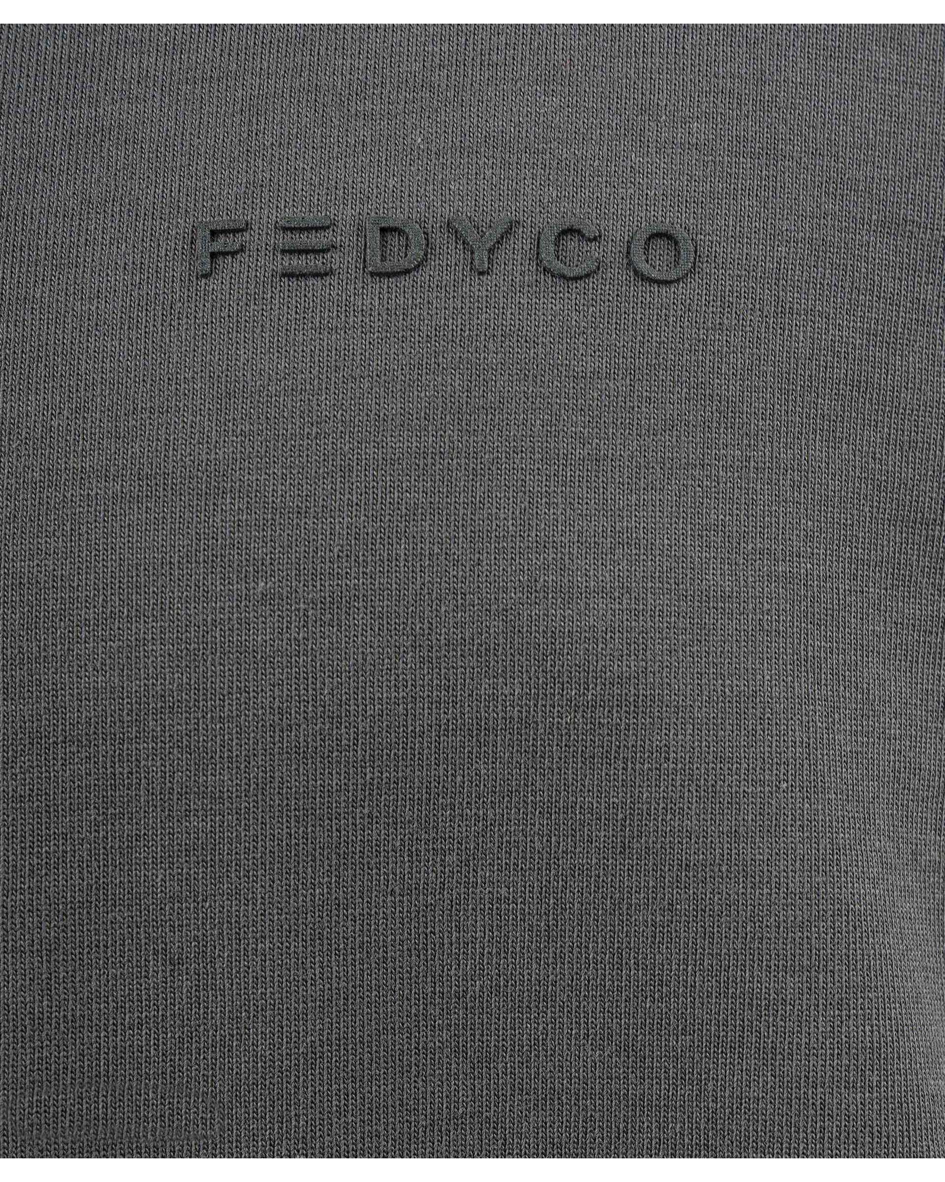 تی شرت مردانه طوسی تیره فدیکو Fedyco کد 8741590