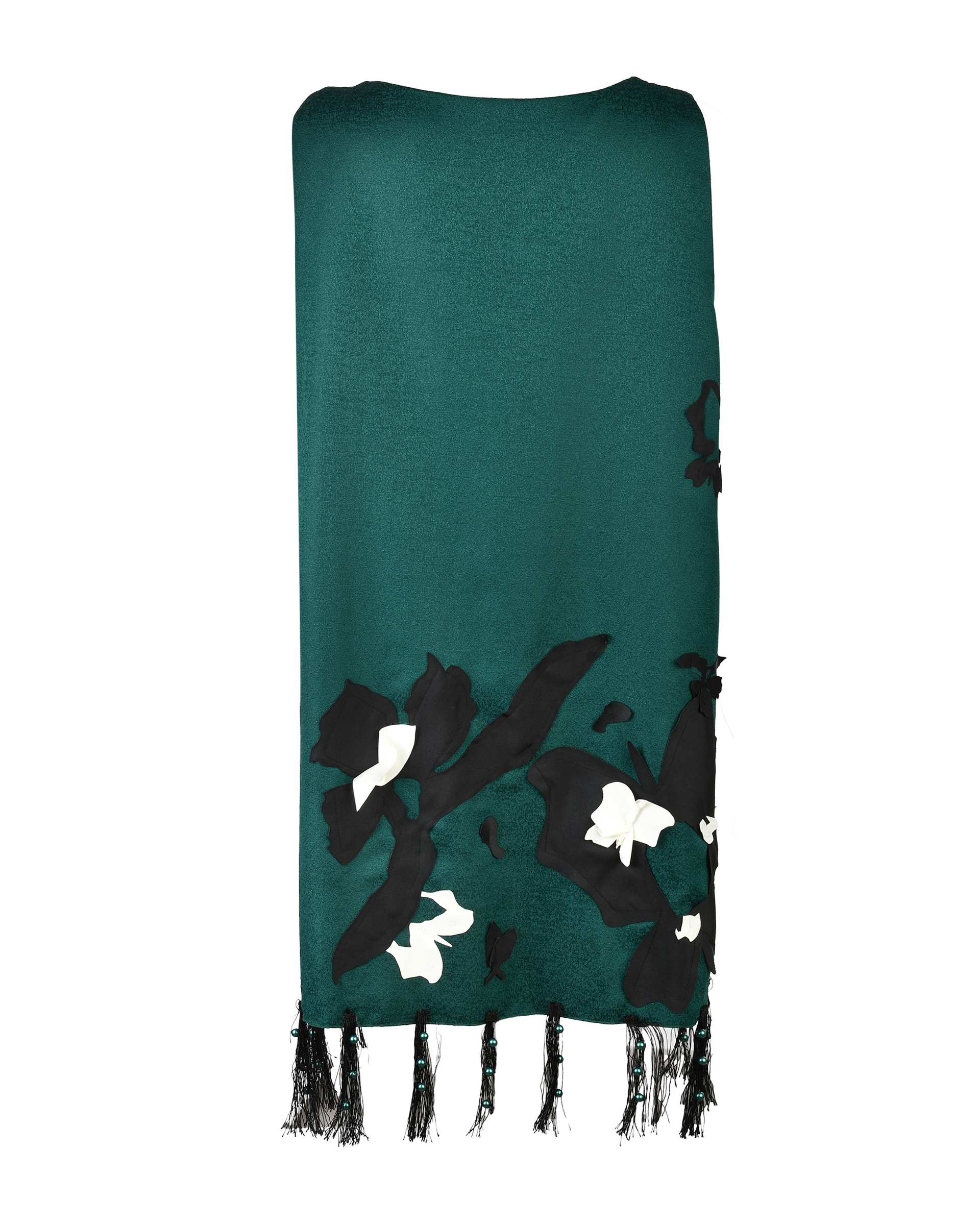 پیراهن زنانه گلدوزی شده سبز تیره الوژ استایل Eloge Style مدل 5sm1250361