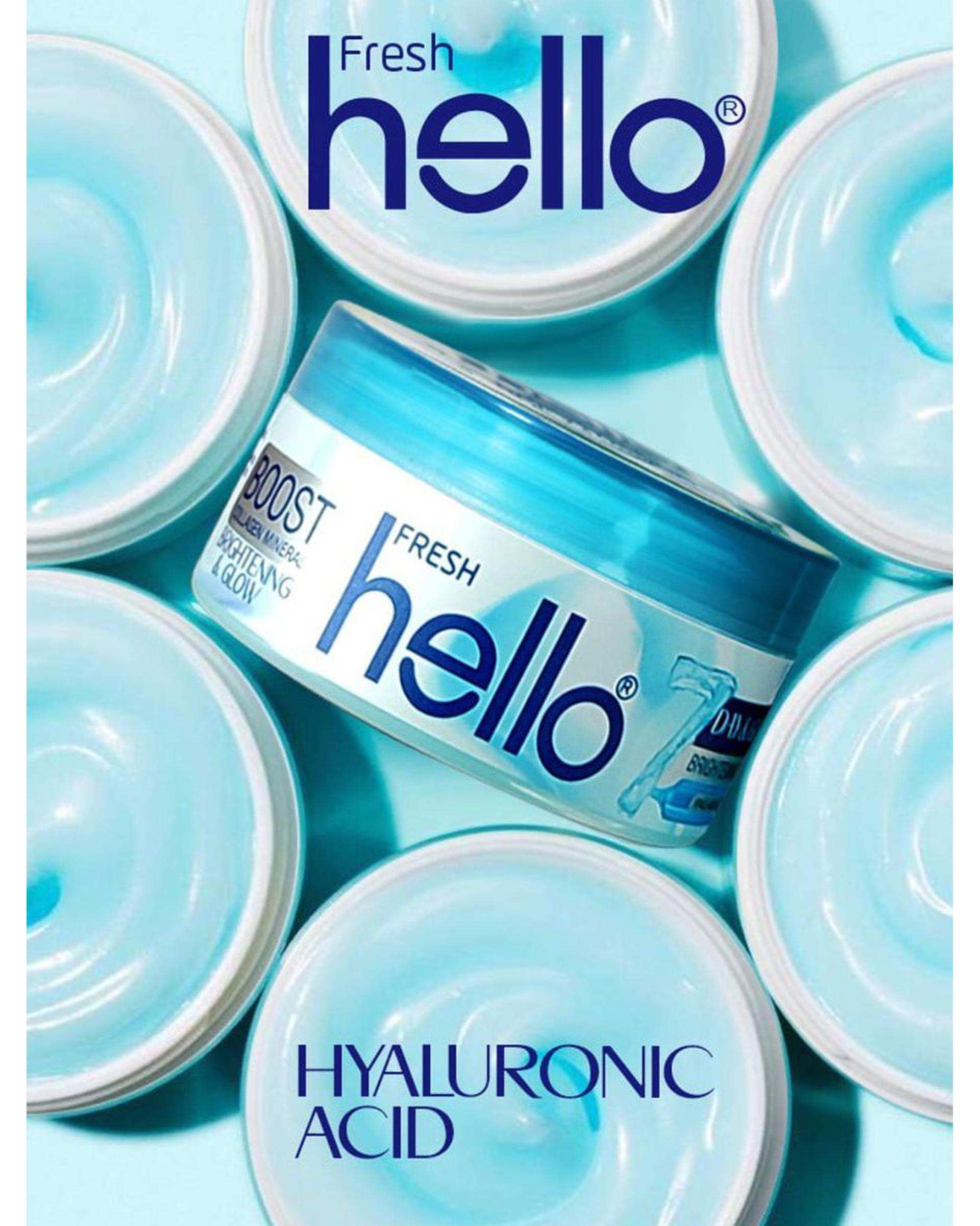کرم کاسه ای مرطوب کننده دست و صورت هلو فرش Hello Fresh حاوی عصاره آلوئه ورا 240ml