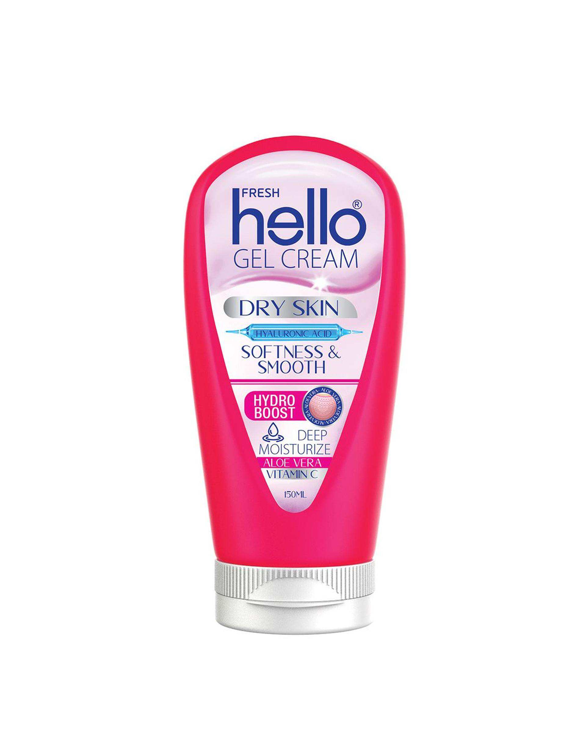 کرم ژل آبرسان صورتی هلو فرش Hello Fresh حاوی ویتامین C حجم 150ml