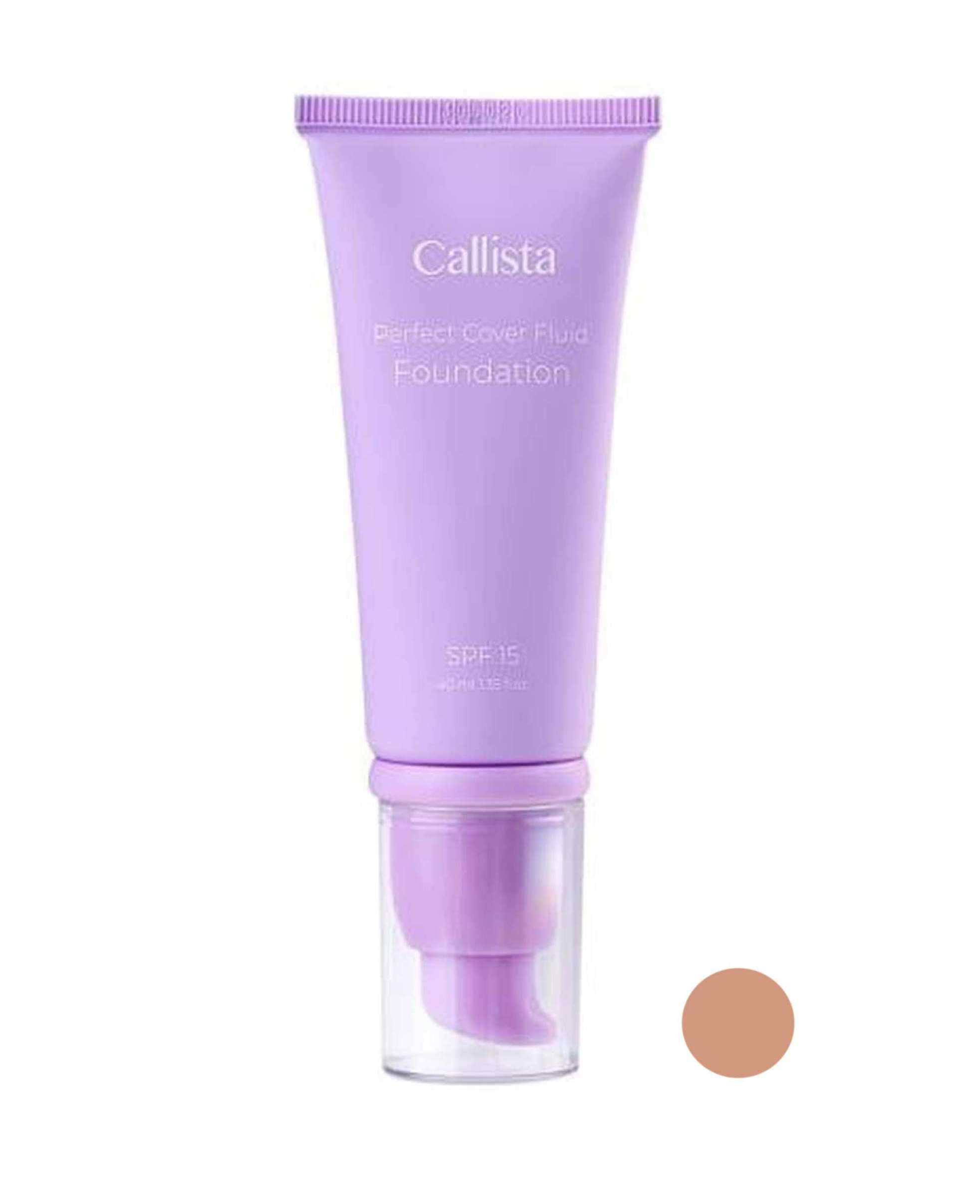 کرم پودر فلوییدی کالیستا Callista مدل Perfect Cover شماره F03 حجم 40ml