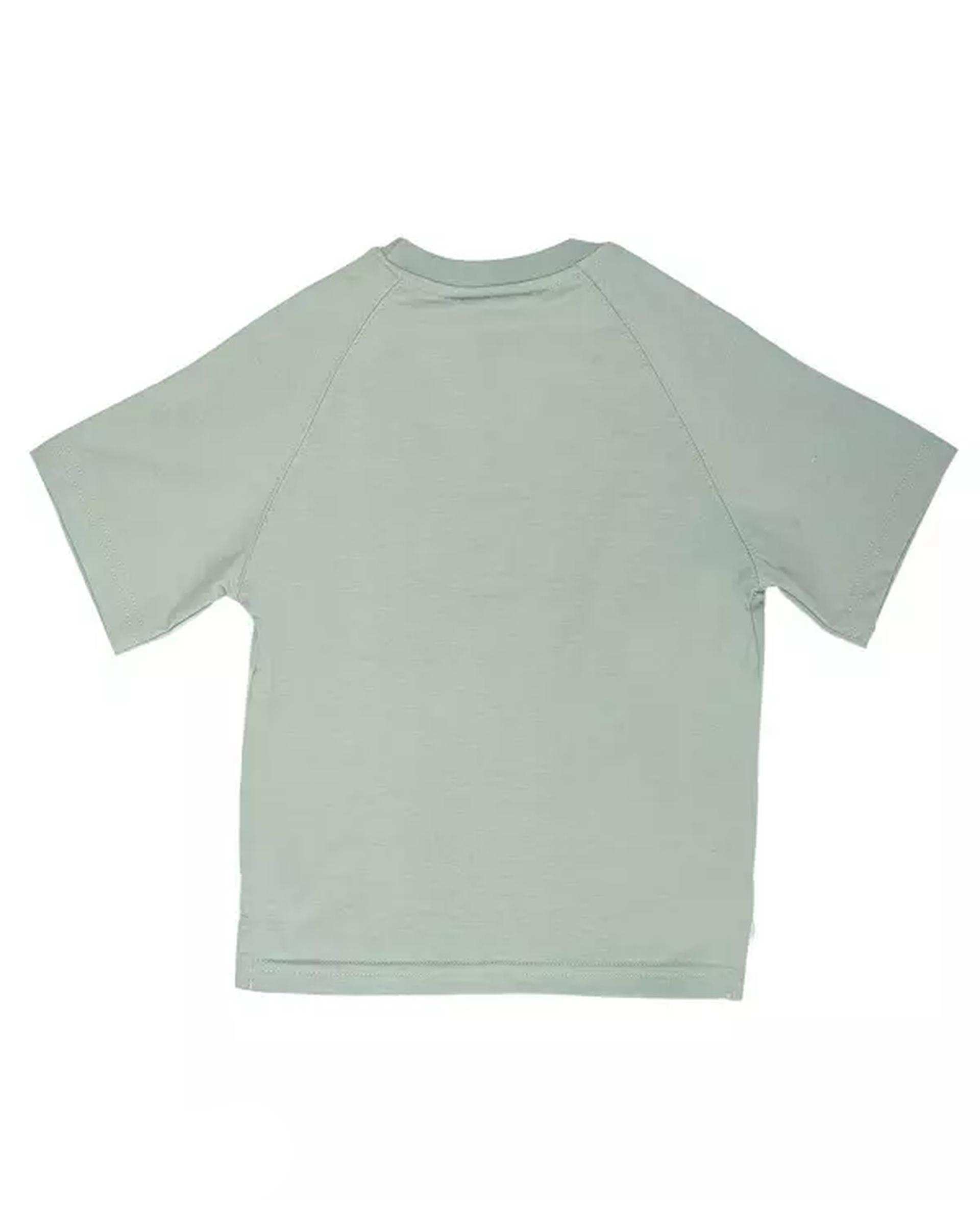تی شرت دخترانه سبز آبی مرینو Merino کد 1697