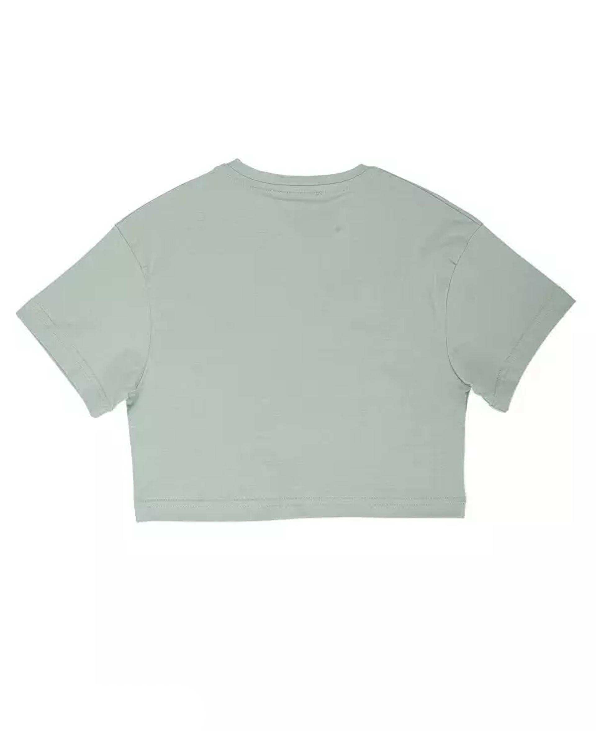 تی شرت دخترانه کراپ سبز آبی مرینو Merino کد1700