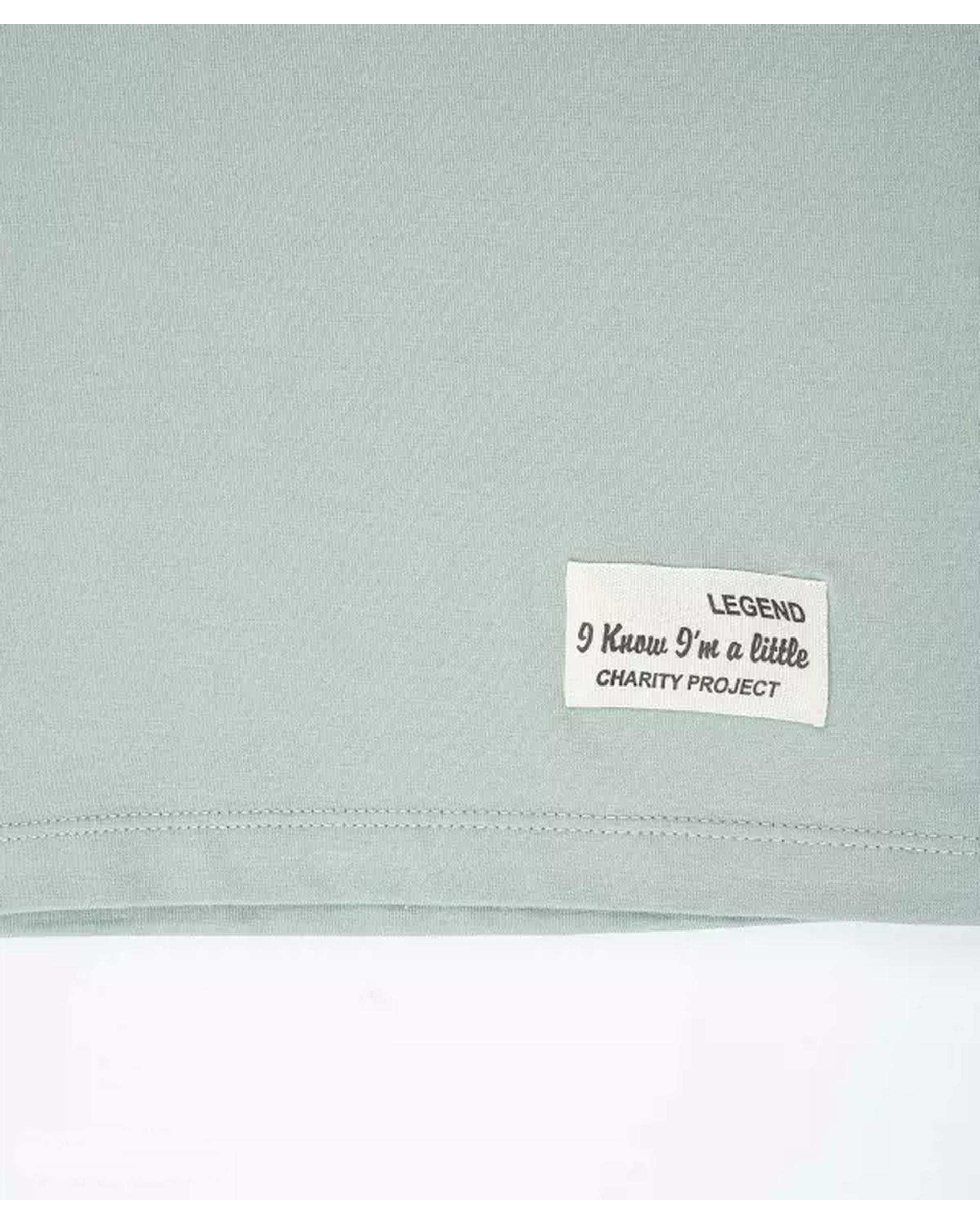 تی شرت دخترانه کلاهدار سبز آبی مرینو Merino کد 1688