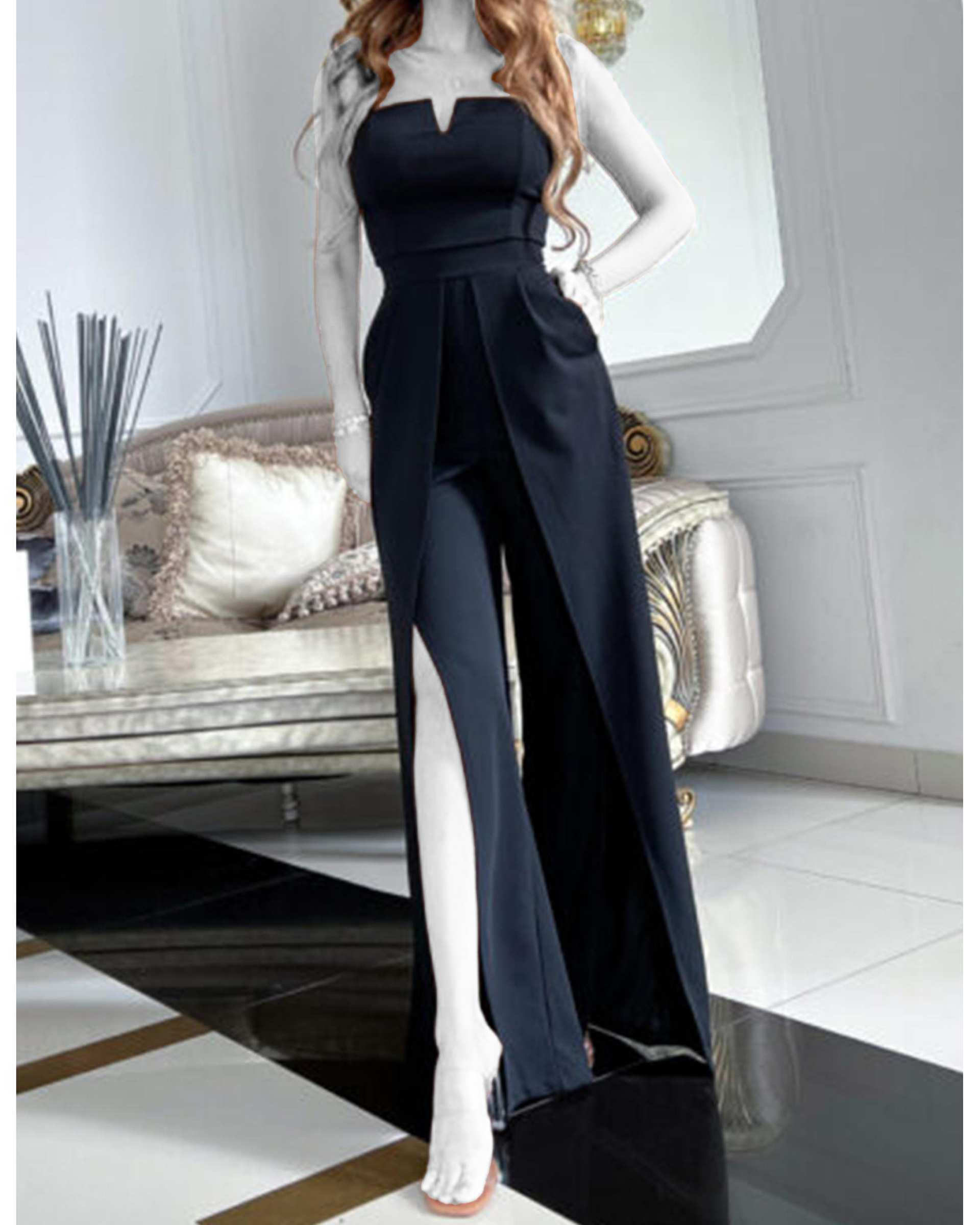 سرهمی زنانه مشکی هومنیتی Whomanity مدل LC6411631-2