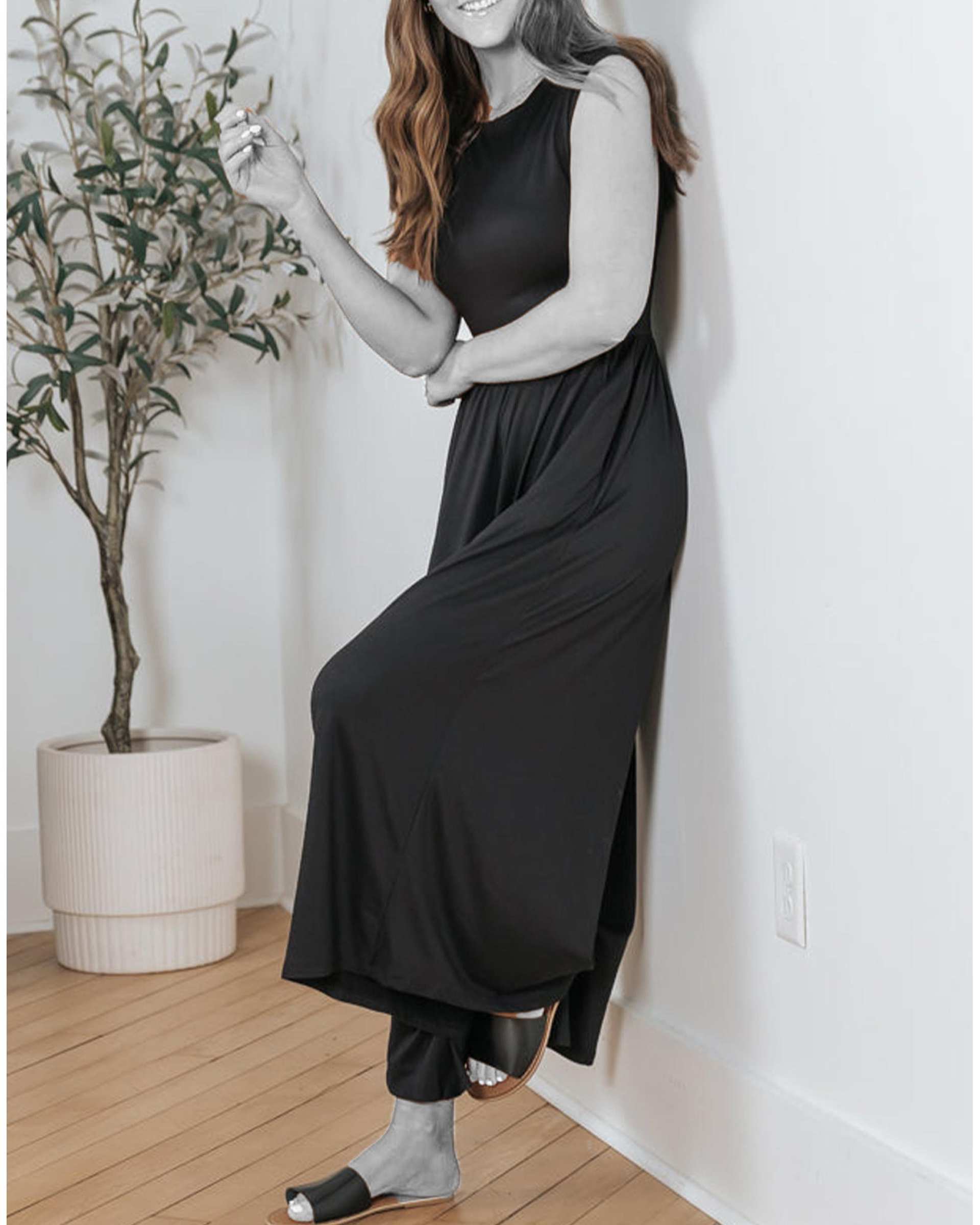 سرهمی زنانه مشکی هومنیتی Whomanity مدل LC6413460-P2