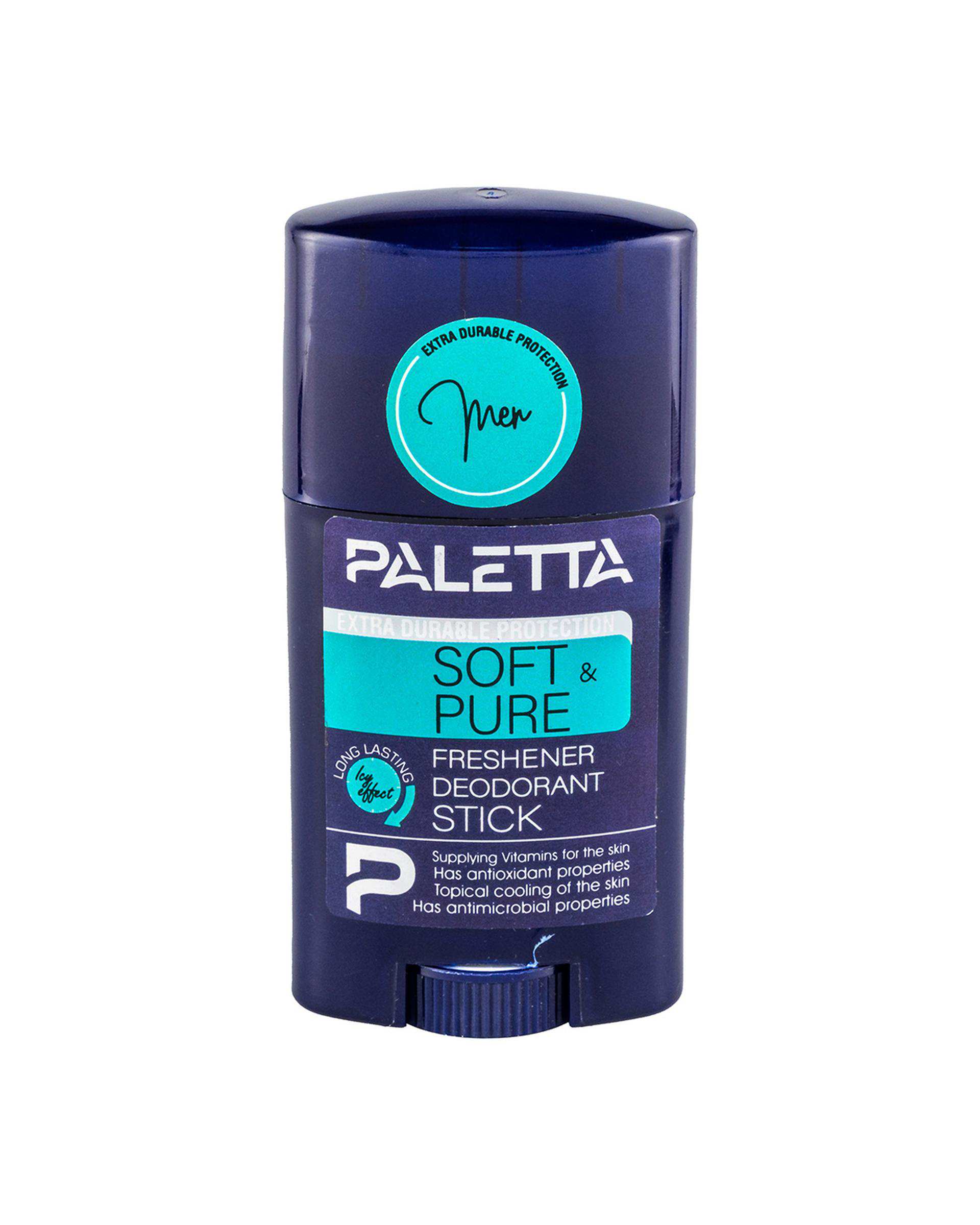 مام استیک صابونی مردانه پالتا Paletta مدل Soft And Pure حجم 40 میلی لیتر