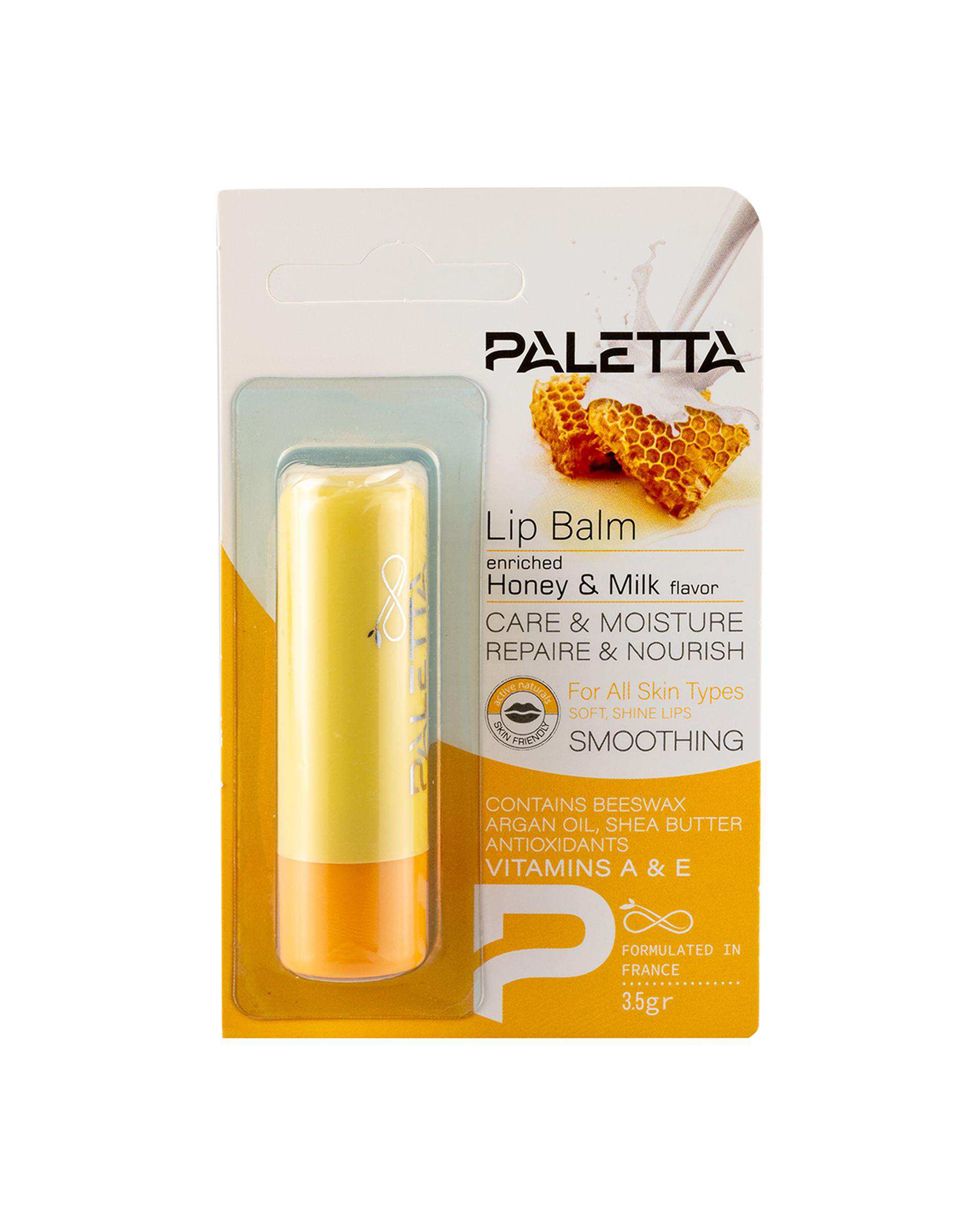 بالم لب پالتا Paletta مدل Honey And Milk وزن 3.5 گرم