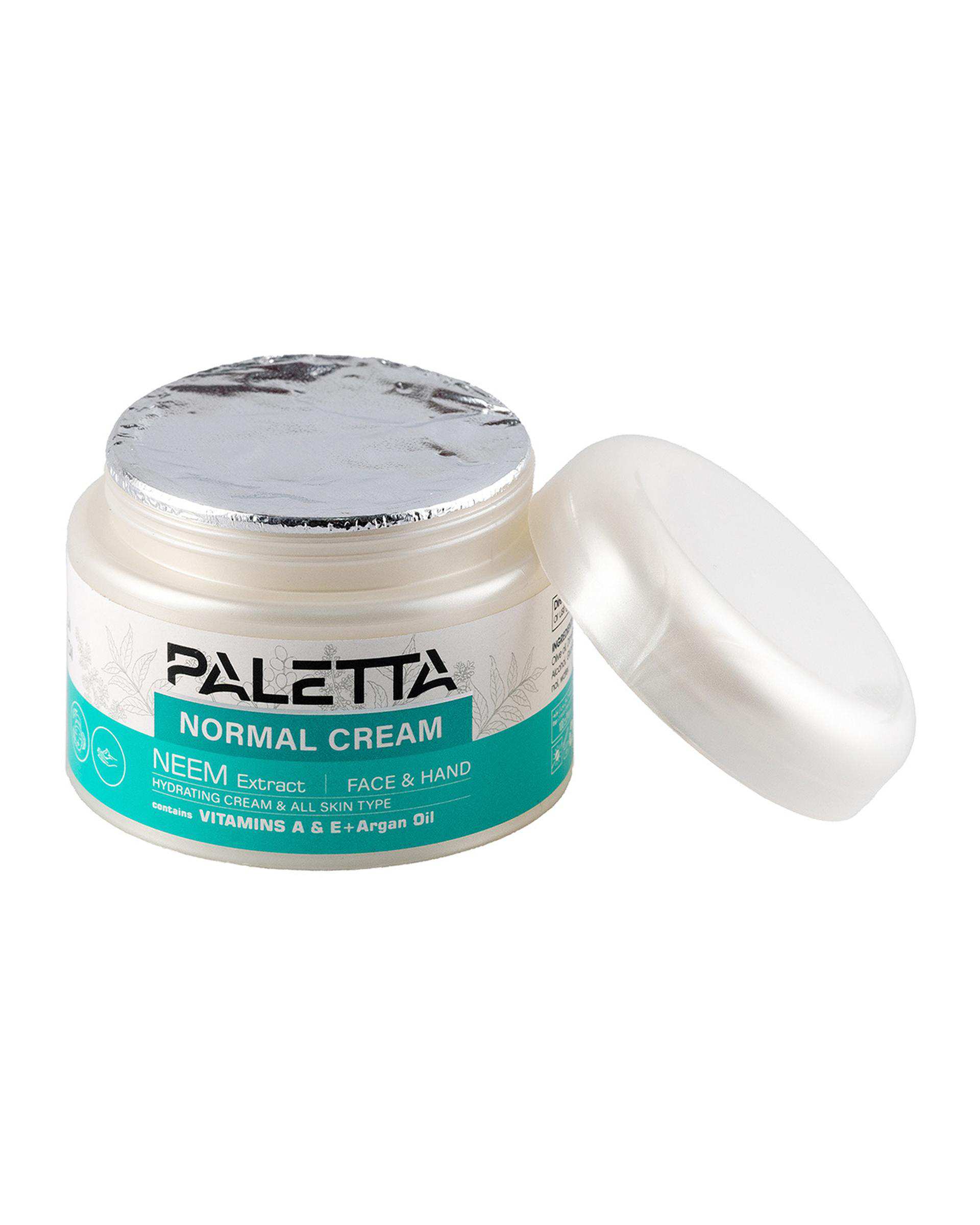 کرم مرطوب کننده دست و صورت پالتا Paletta مدل Neem مناسب پوست معمولی حجم 100 میلی لیتر