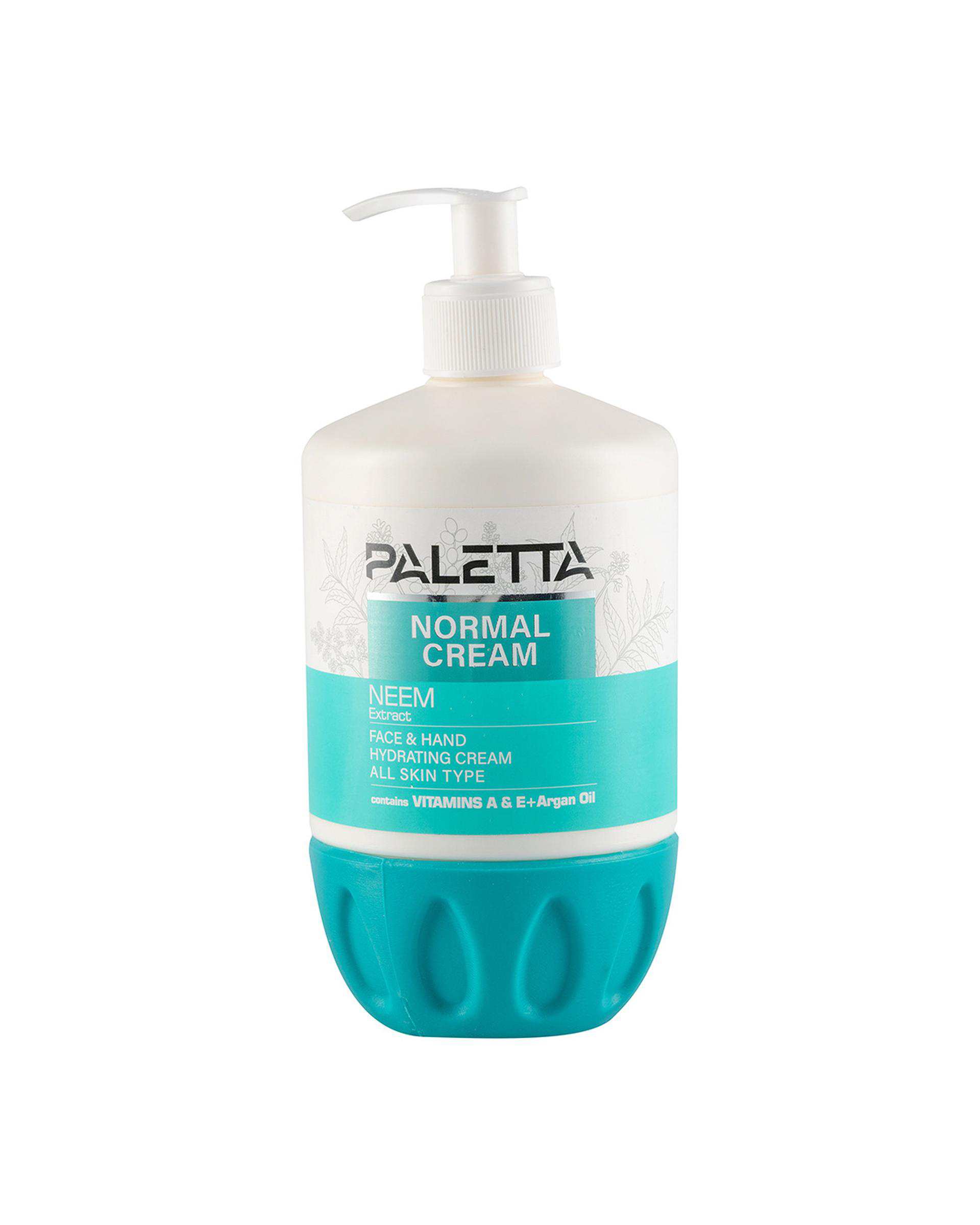 کرم مرطوب کننده دست و صورت پالتا Paletta مدل Neem مناسب پوست معمولی حجم 500ml