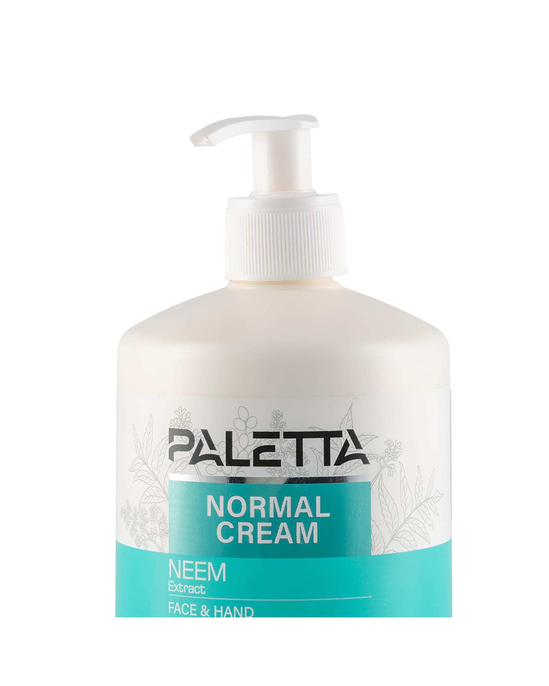 کرم مرطوب کننده دست و صورت پالتا Paletta مدل Neem مناسب پوست معمولی حجم 500ml