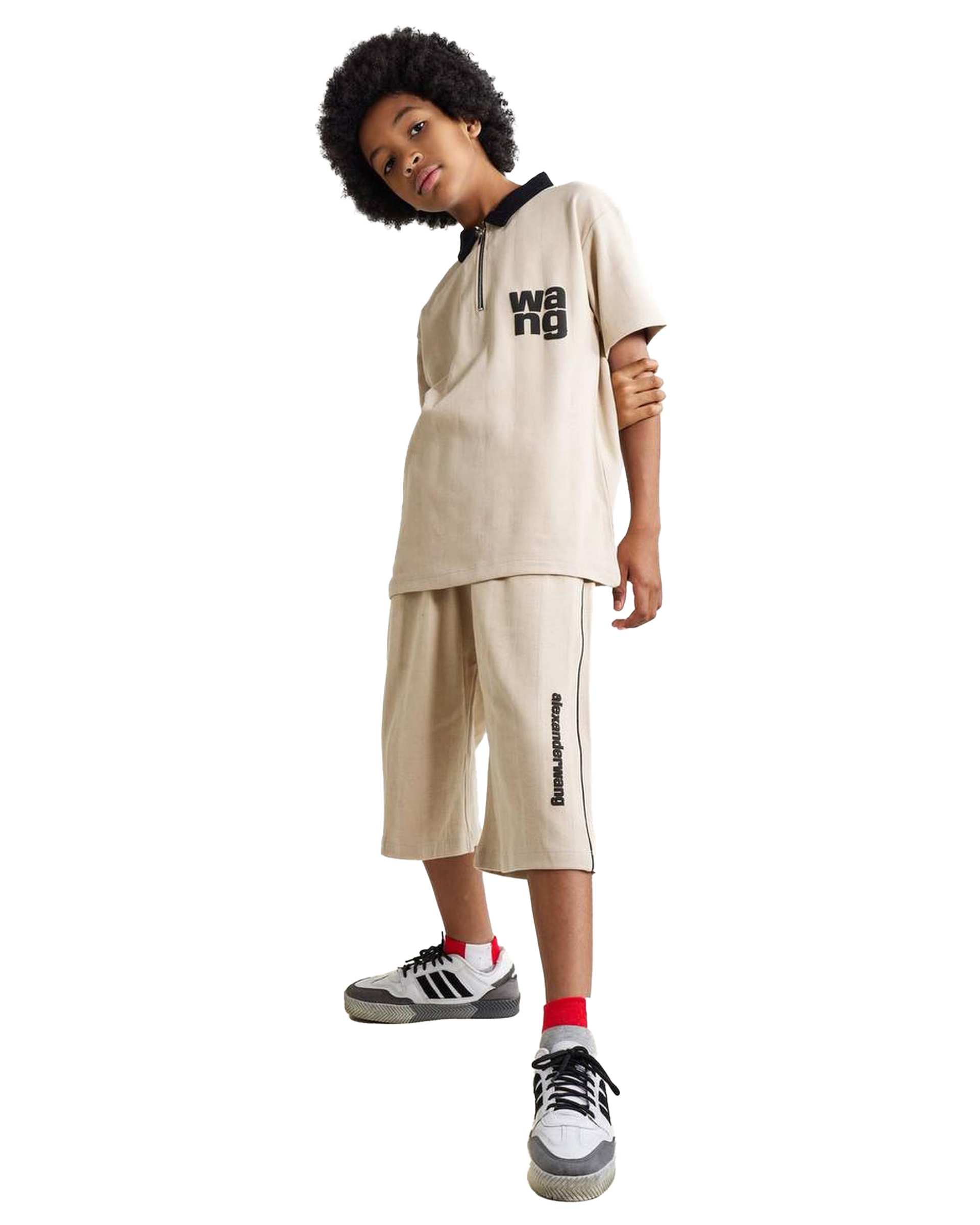 ست تی شرت و شلوارک پسرانه کرم الیزا کیدز Eliza Kids کد 520 مدل Vang
