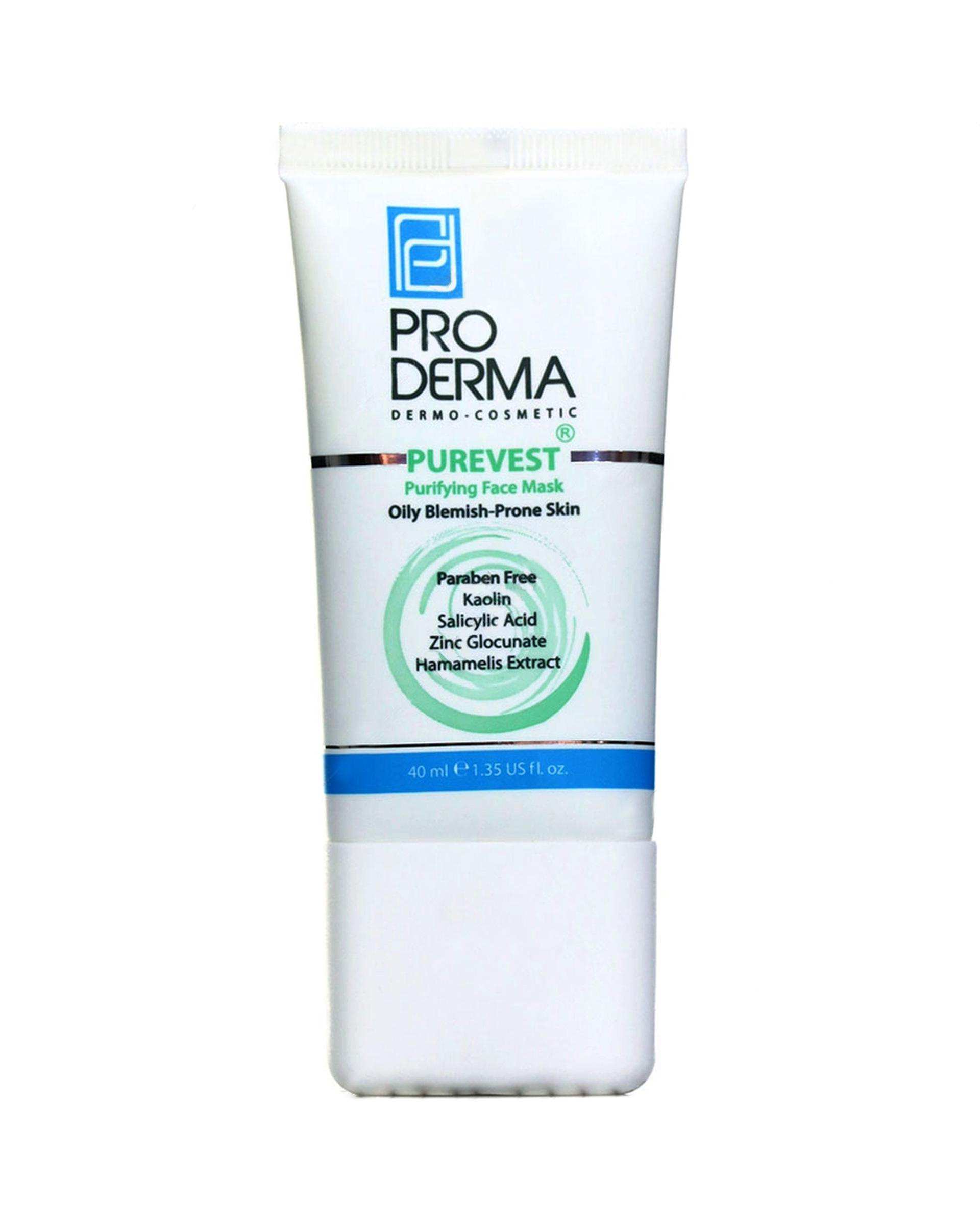 ماسک پاکسازی کننده پوست صورت پرودرما Proderma حجم 40ml