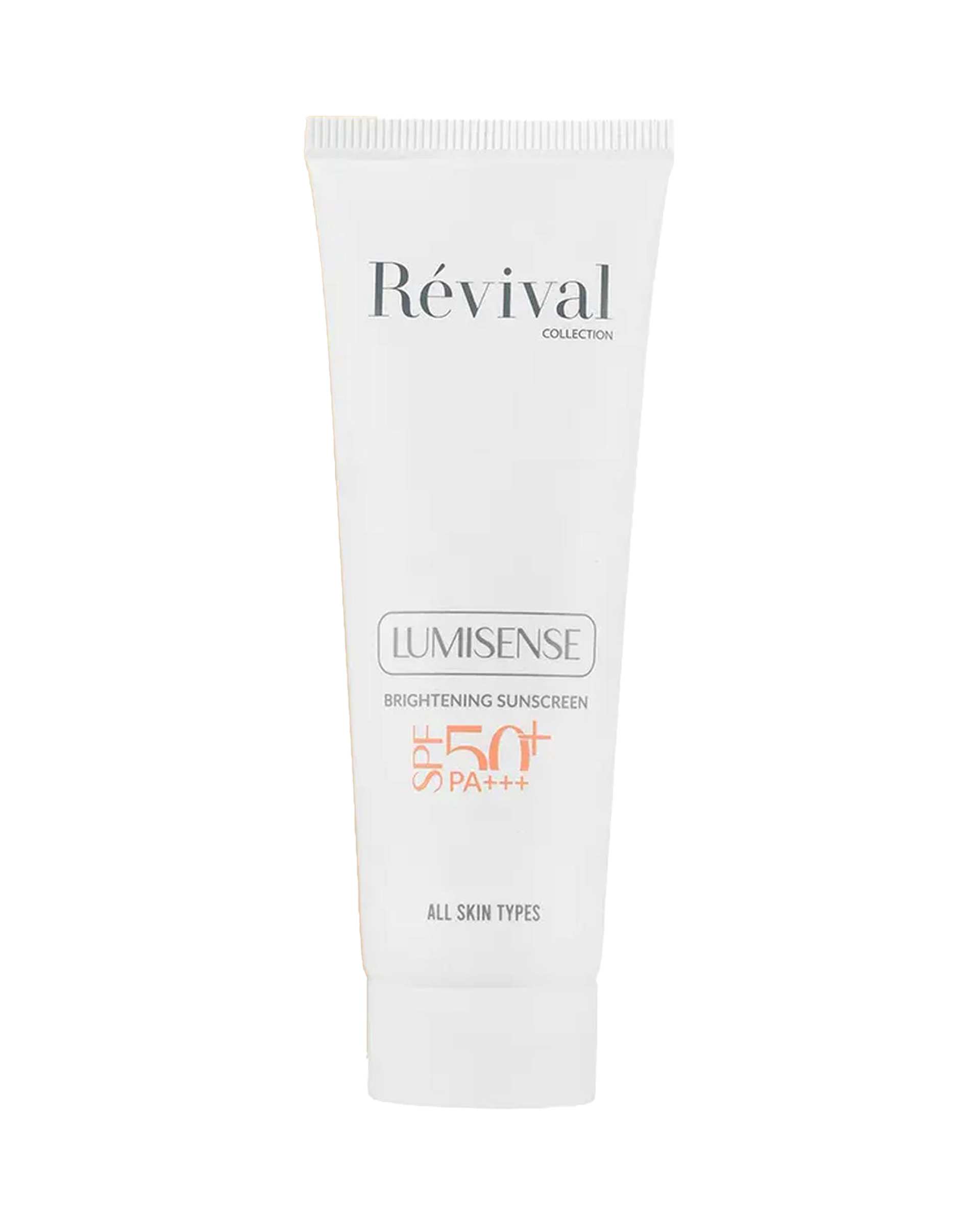 فلوئید ضد آفتاب بی رنگ SPF50 رویوال Revival مدل Lumisense حجم 50ml