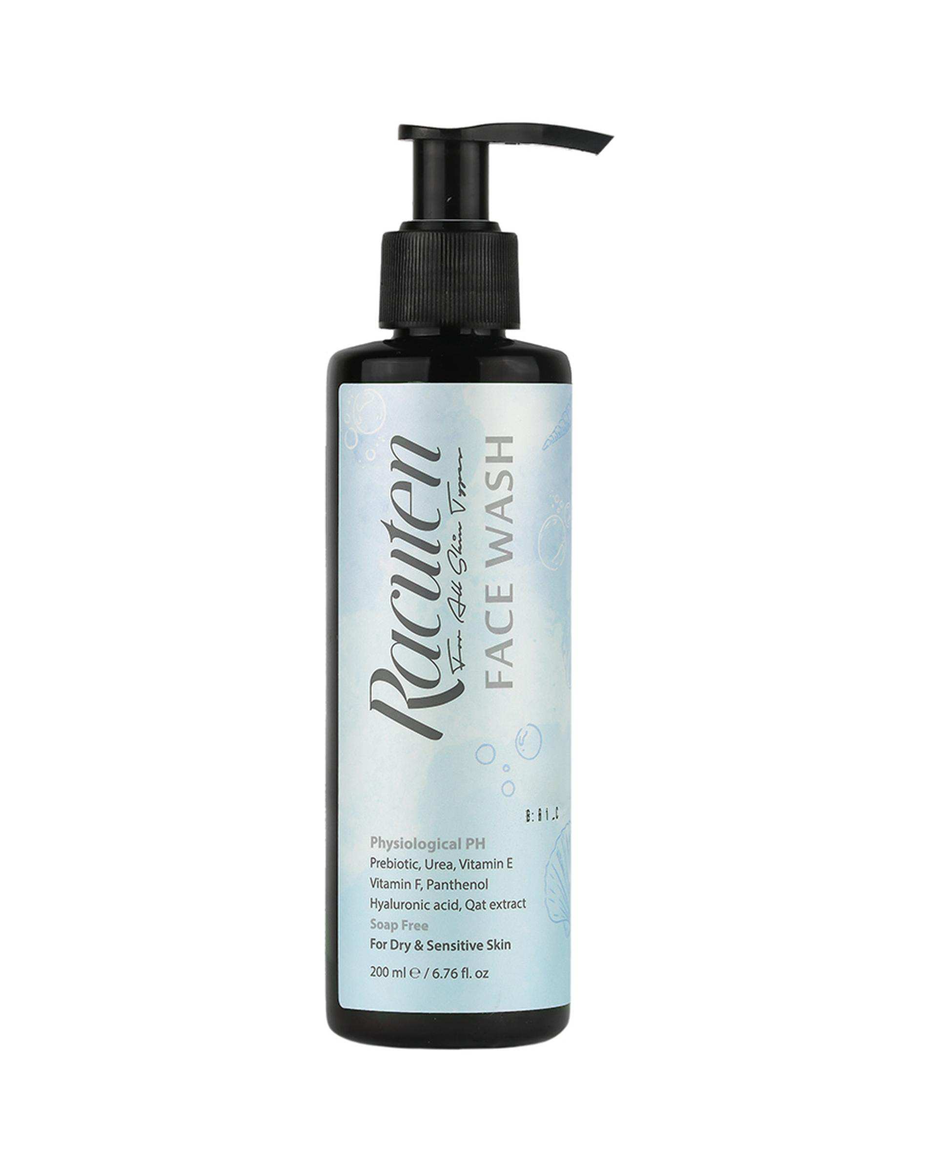 ژل شستشوی صورت راکوتن Racuten مناسب پوست خشک و حساس 200ml