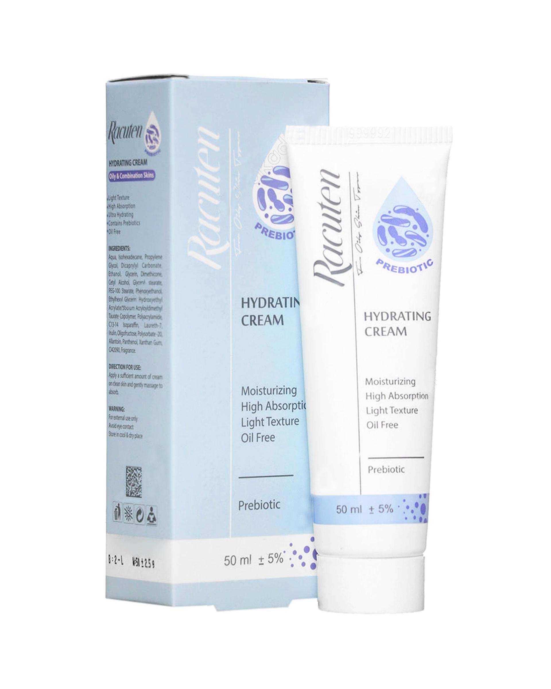 کرم آبرسان راکوتن Racuten مناسب پوست چرب و مختلط 50ml
