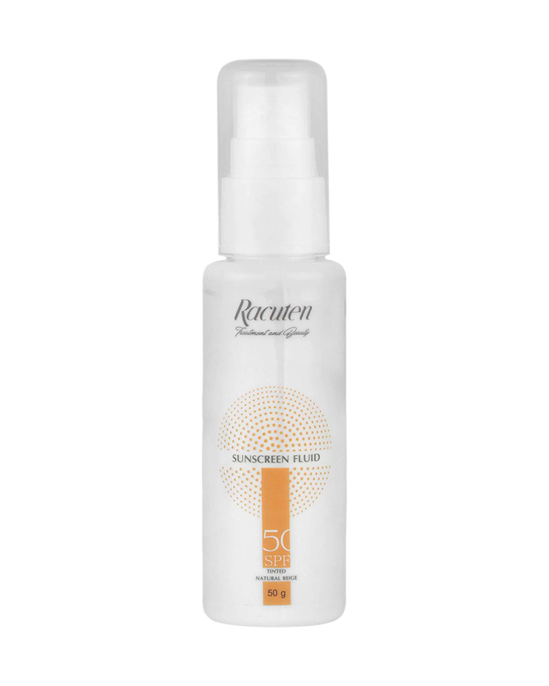 فلوئید ضد آفتاب رنگی SPF50 راکوتن Racuten بژ طبیعی 50ml