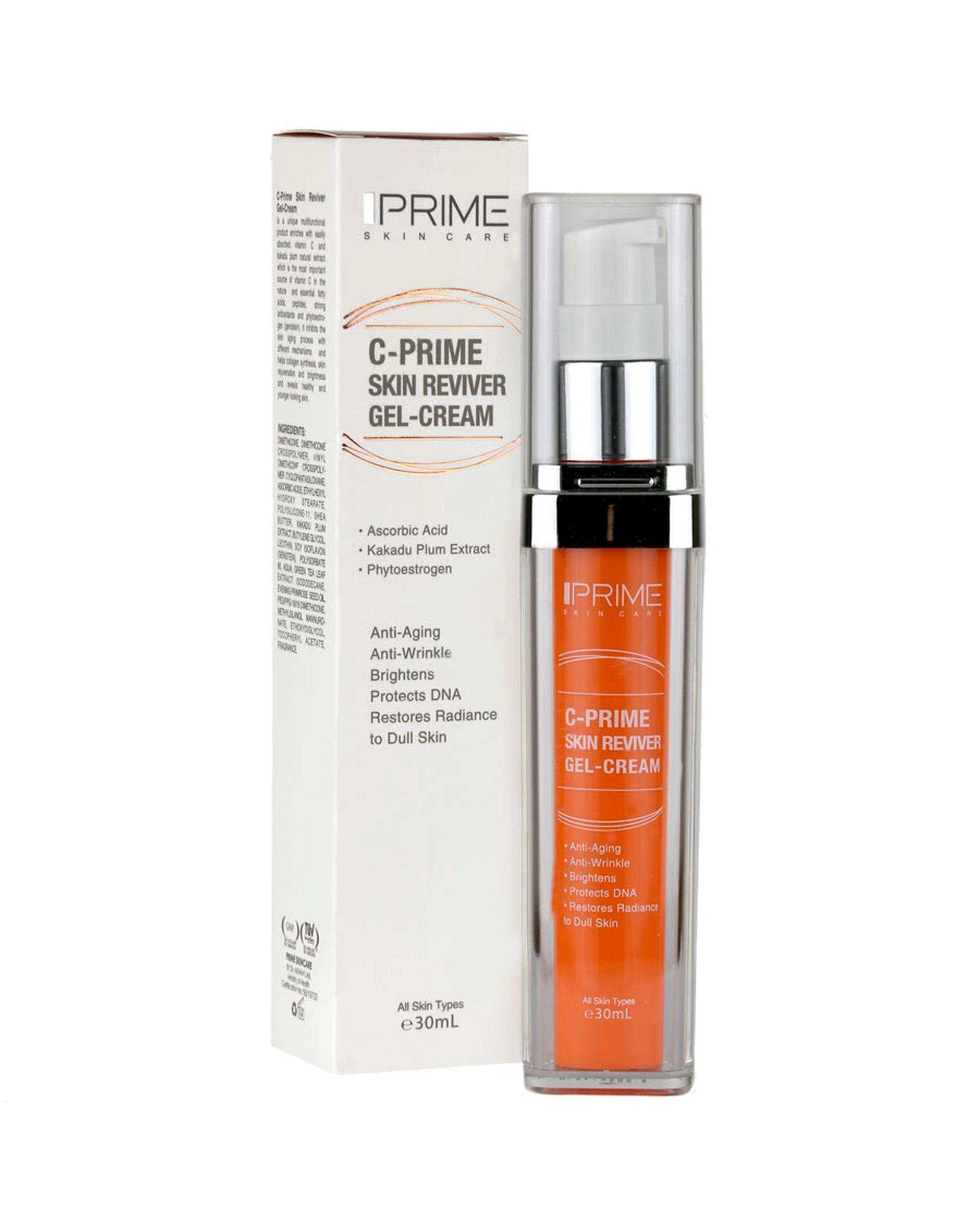 ژل کرم ضد چروک و روشن کننده پوست سی پرایم Prime حجم 30ml