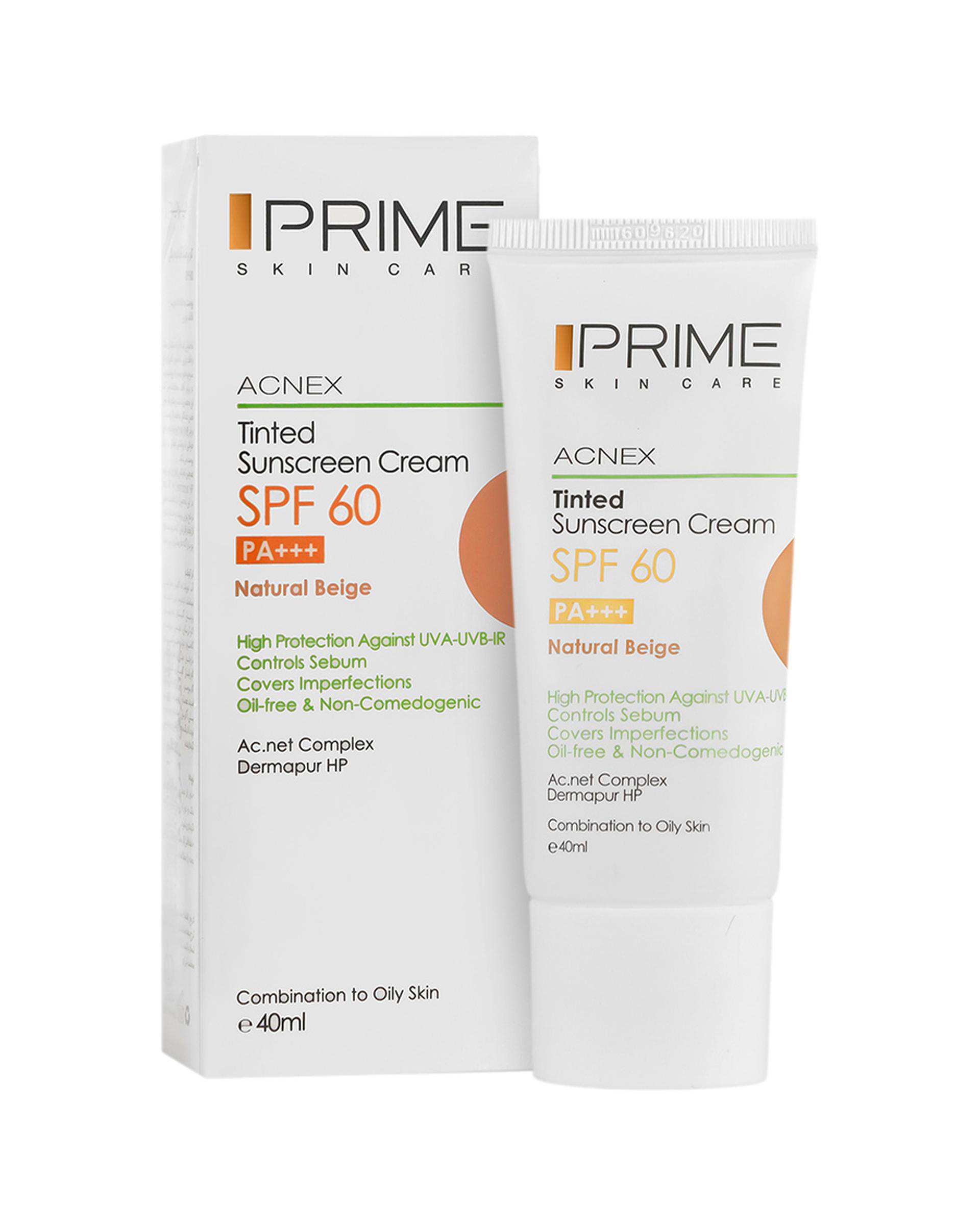 کرم ضد آفتاب رنگی SPF60 پرایم Prime بژ طبیعی