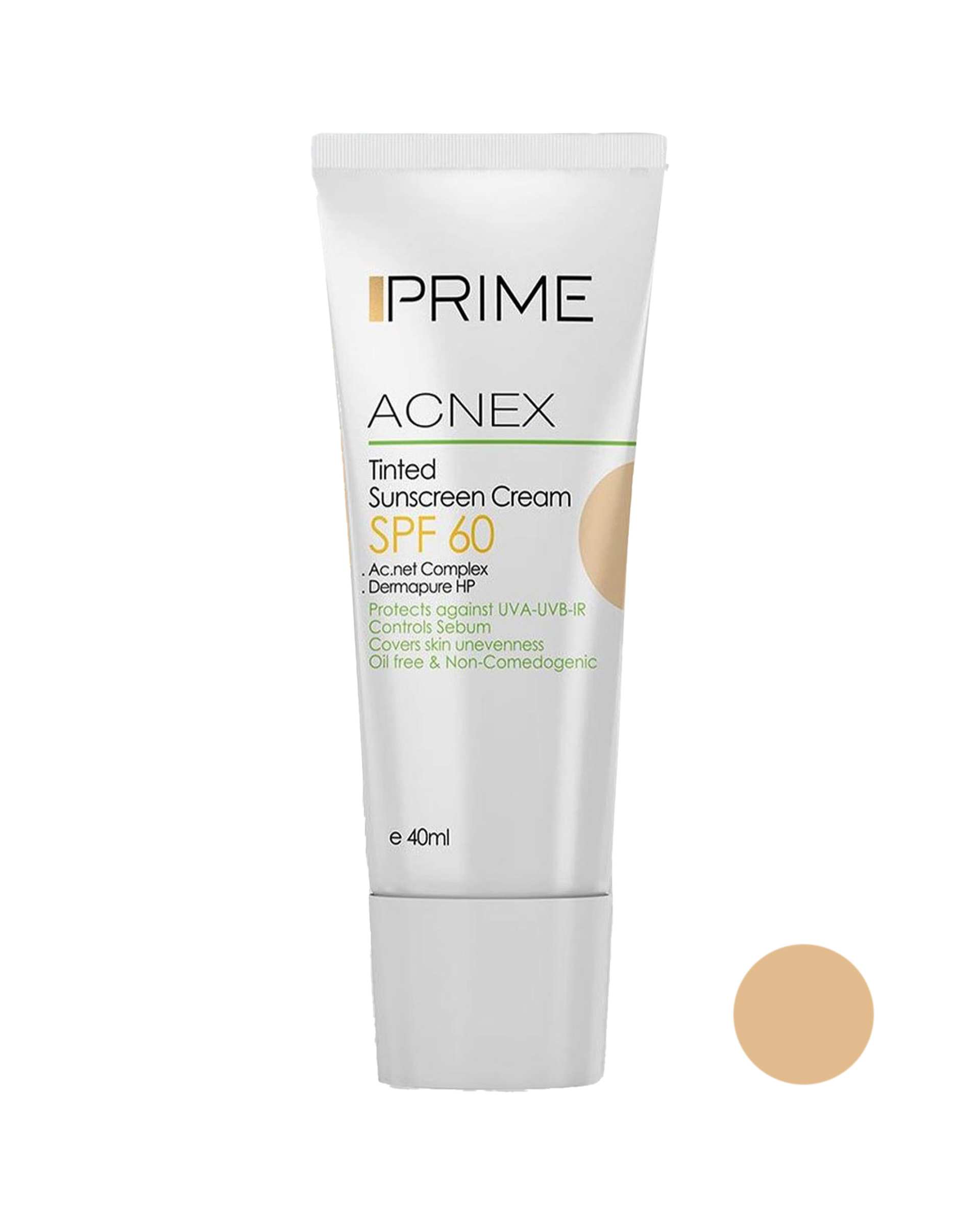 کرم ضد آفتاب رنگی SPF60 پرایم Prime بژ روشن