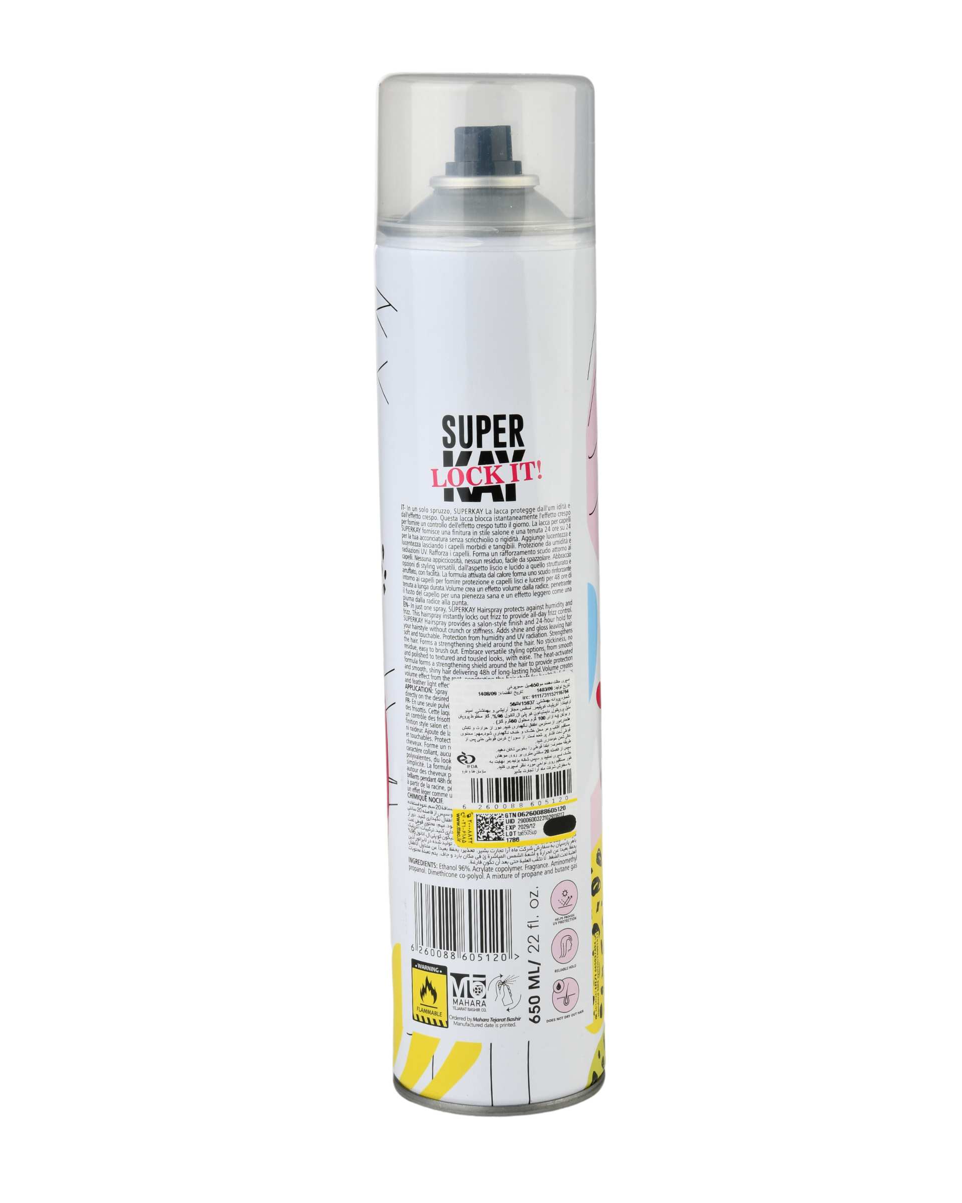 اسپری حالت دهنده مو سوپر کی Super Kay حجم 650ml