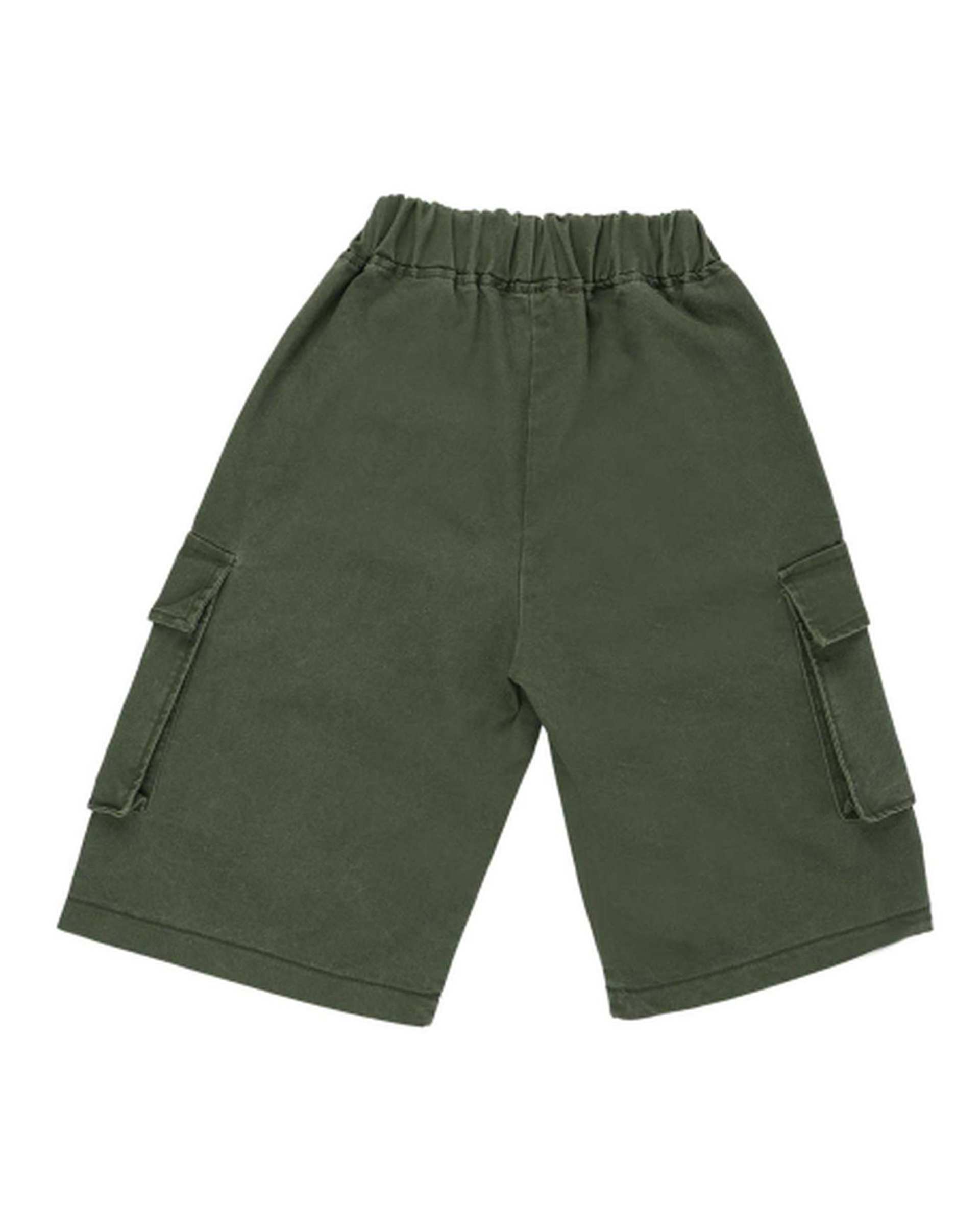 شلوارک پسرانه کتان سبز مرینو Merino کد 1723