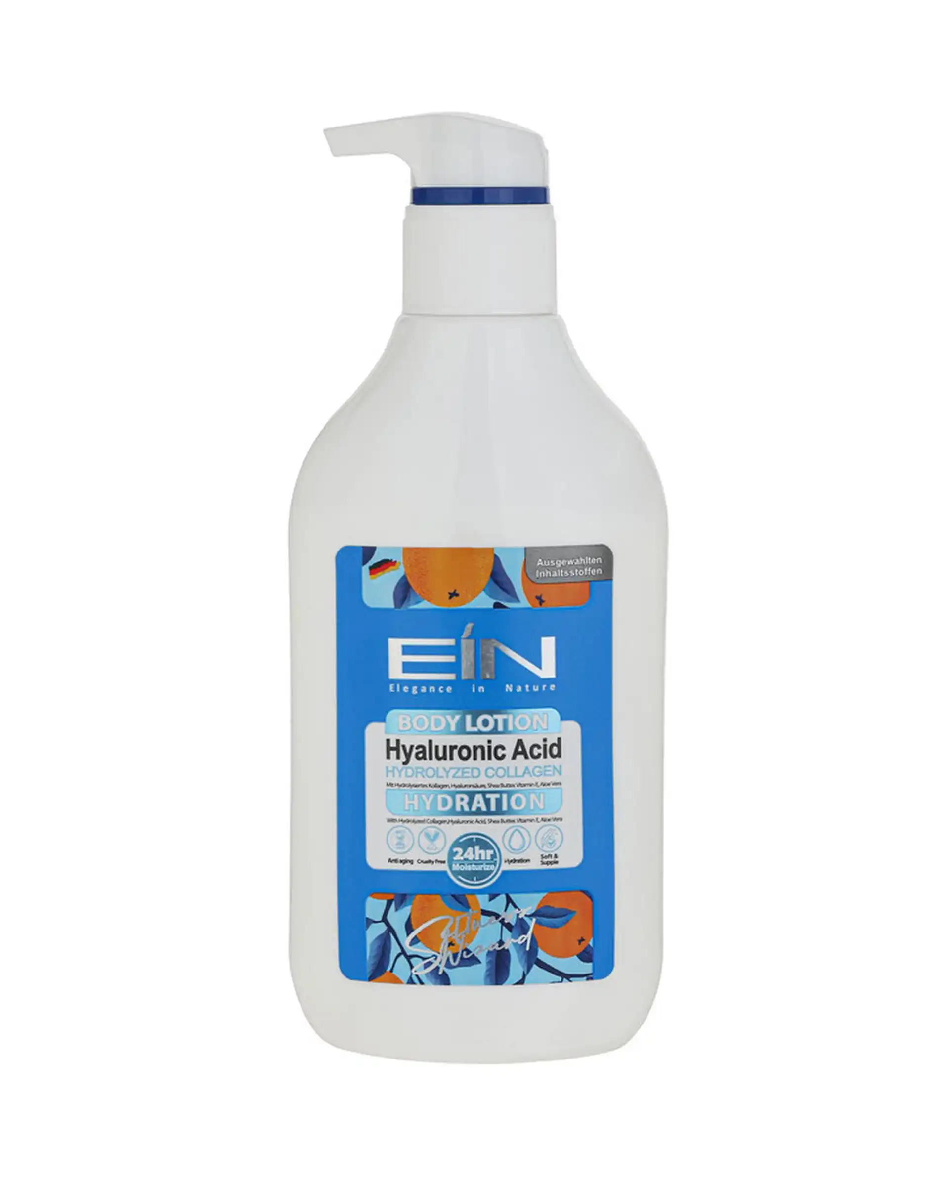 لوسیون بدن نرم کننده و مرطوب کننده ای آی ان EIN حاوی هیارولونیک اسید حجم 300ml