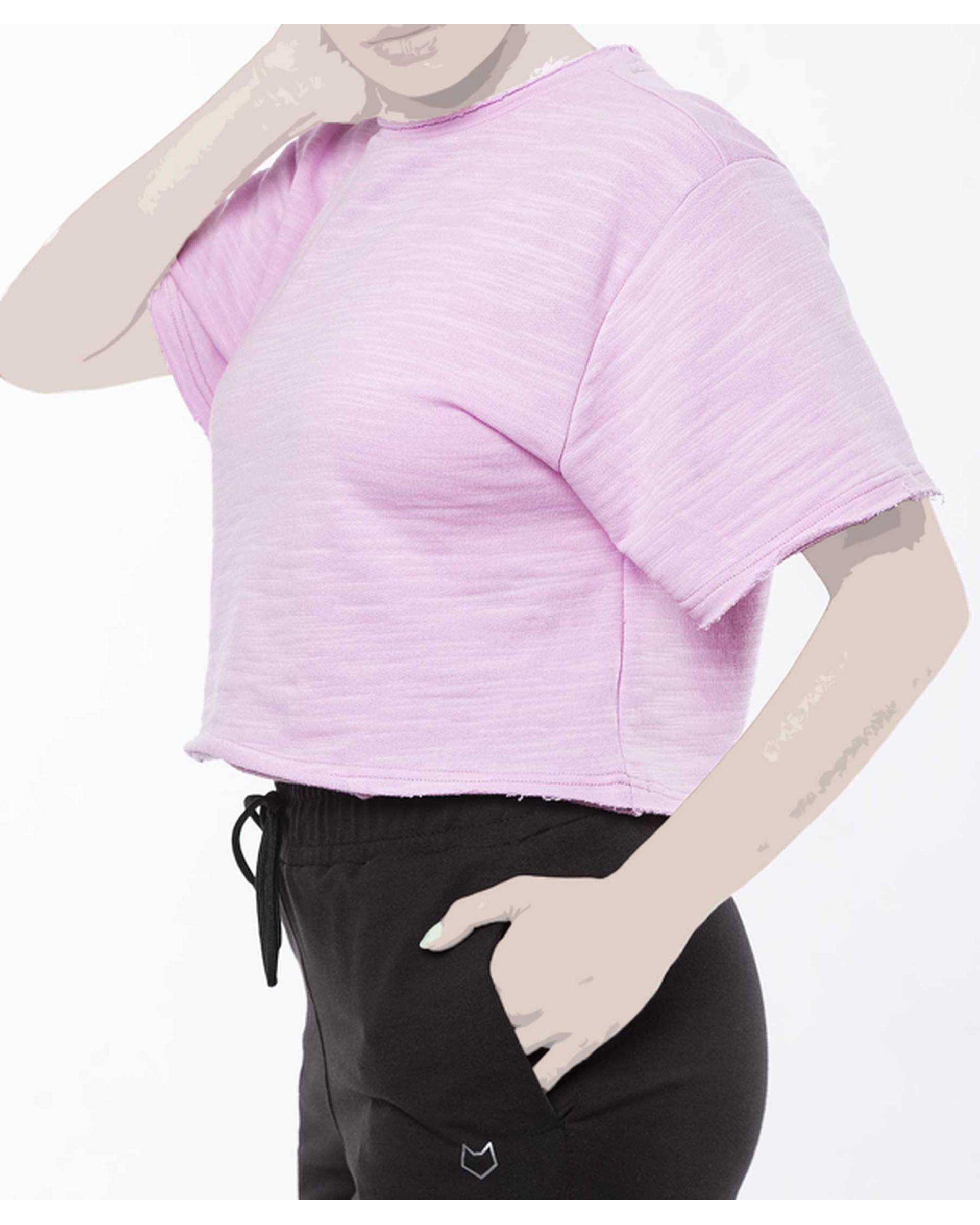 تی شرت ورزشی زنانه صورتی مل اند موژ Mel & Moj کد W08097