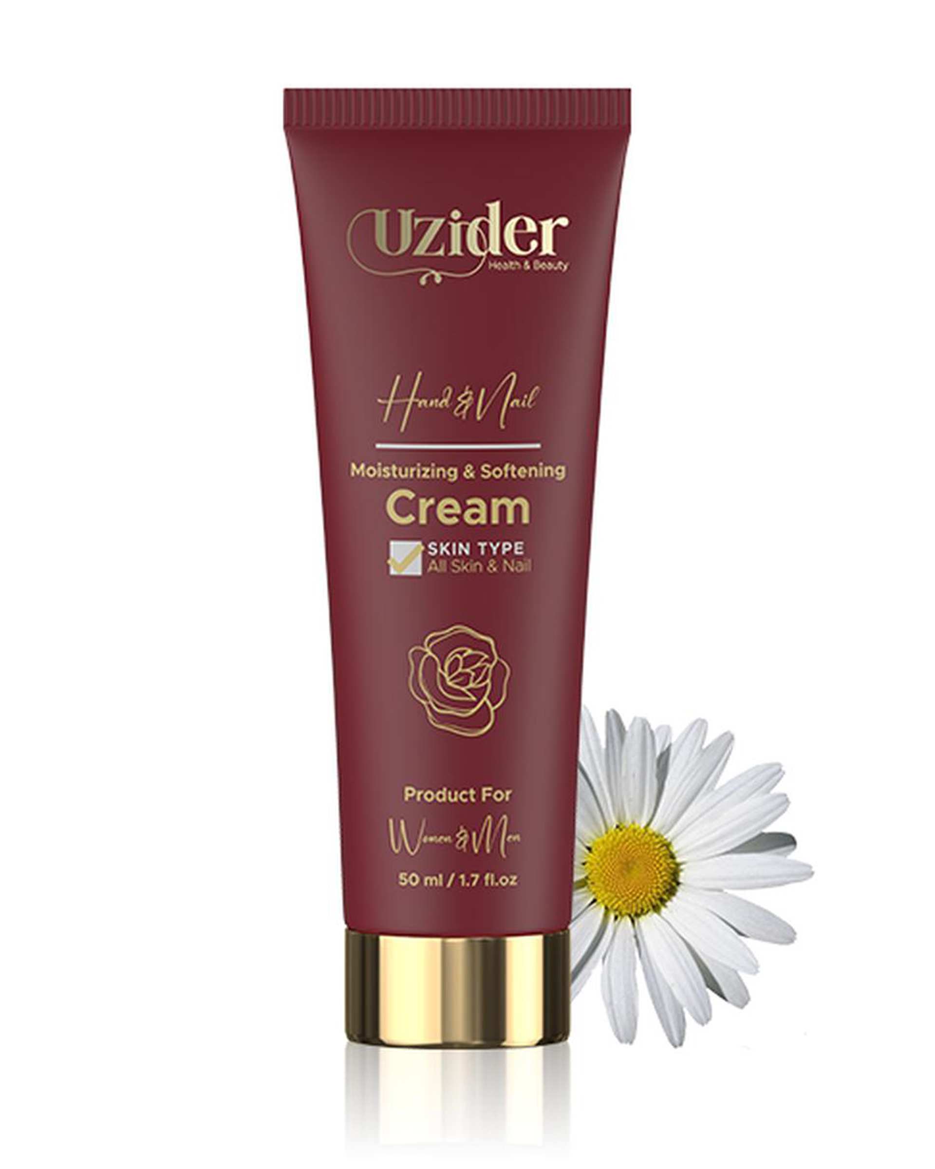کرم نرم کننده و مرطوب کننده دست و ناخن یوزیدر Uzider حاوی کلاژن هیدرولیز شده 50ml