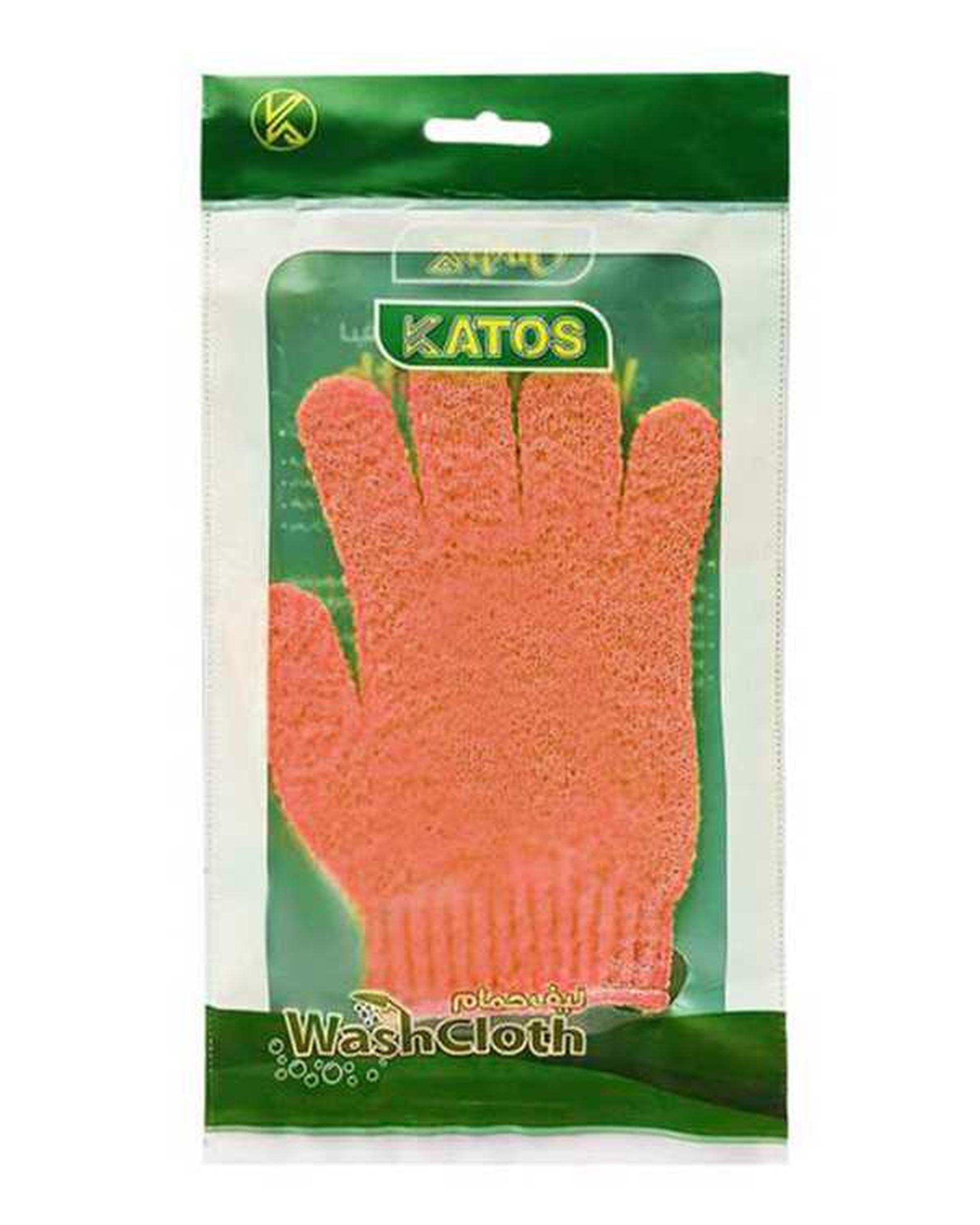لیف حمام دستکشی لایه بردار نارنجی کاتوس Katos کد K121