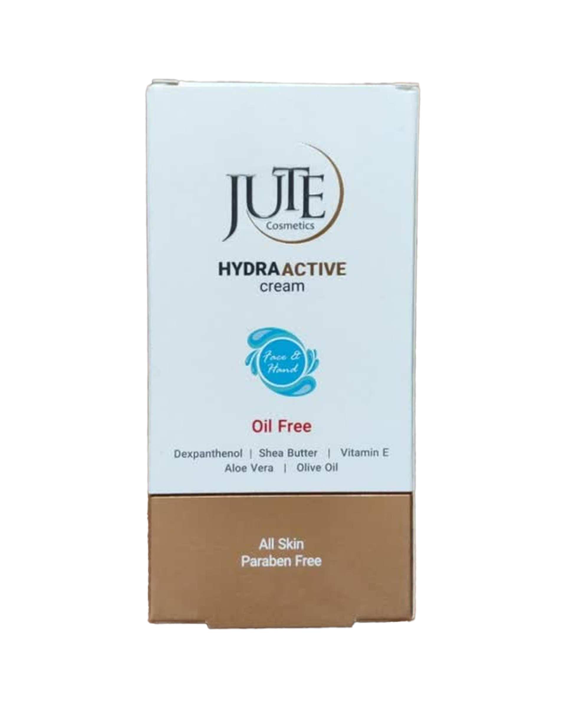کرم آبرسان و مرطوب کننده دست و صورت فاقد چربی ژوت Jute مدل Hydra Active مناسب انواع پوست 150ml