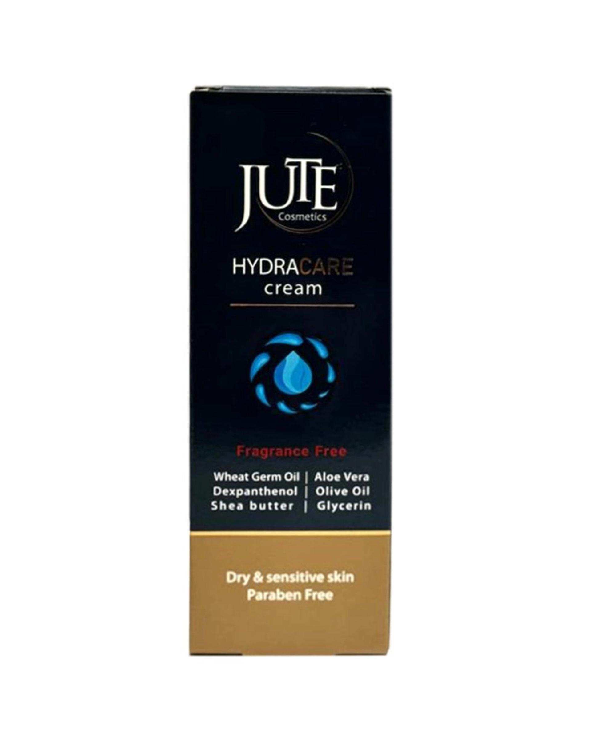 کرم آبرسان فاقد اسانس ژوت Jute مدل Hydra Care مناسب پوست خشک و حساس 70ml