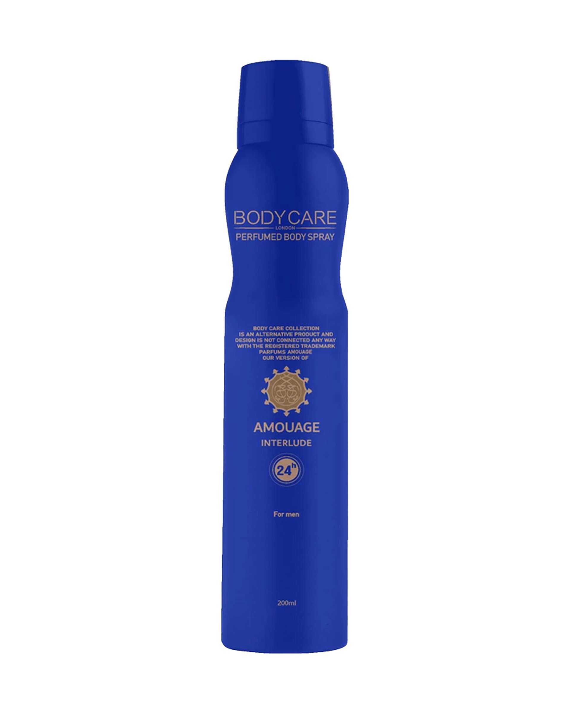 اسپری خوشبو کننده بدن مردانه بادی کر Body Care رایحه امواج Amouage Interlude حجم 200ml