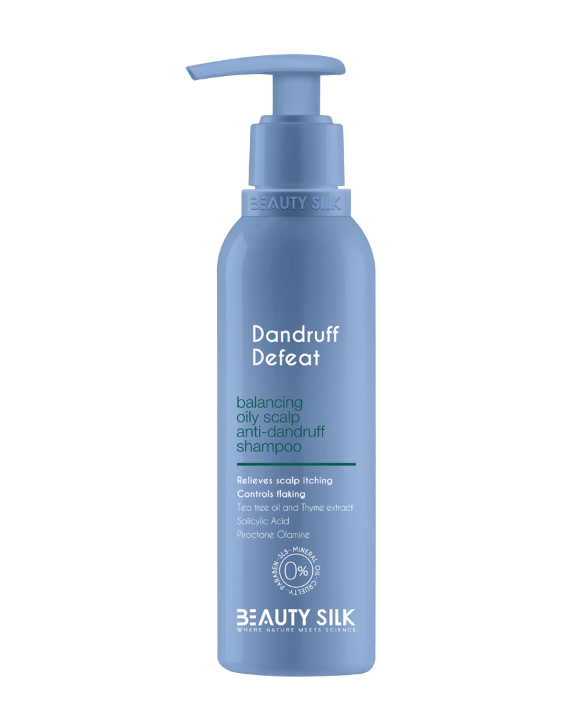 شامپو ضد شوره موی چرب بیوتی سیلک Beauty Silk حجم 227ml