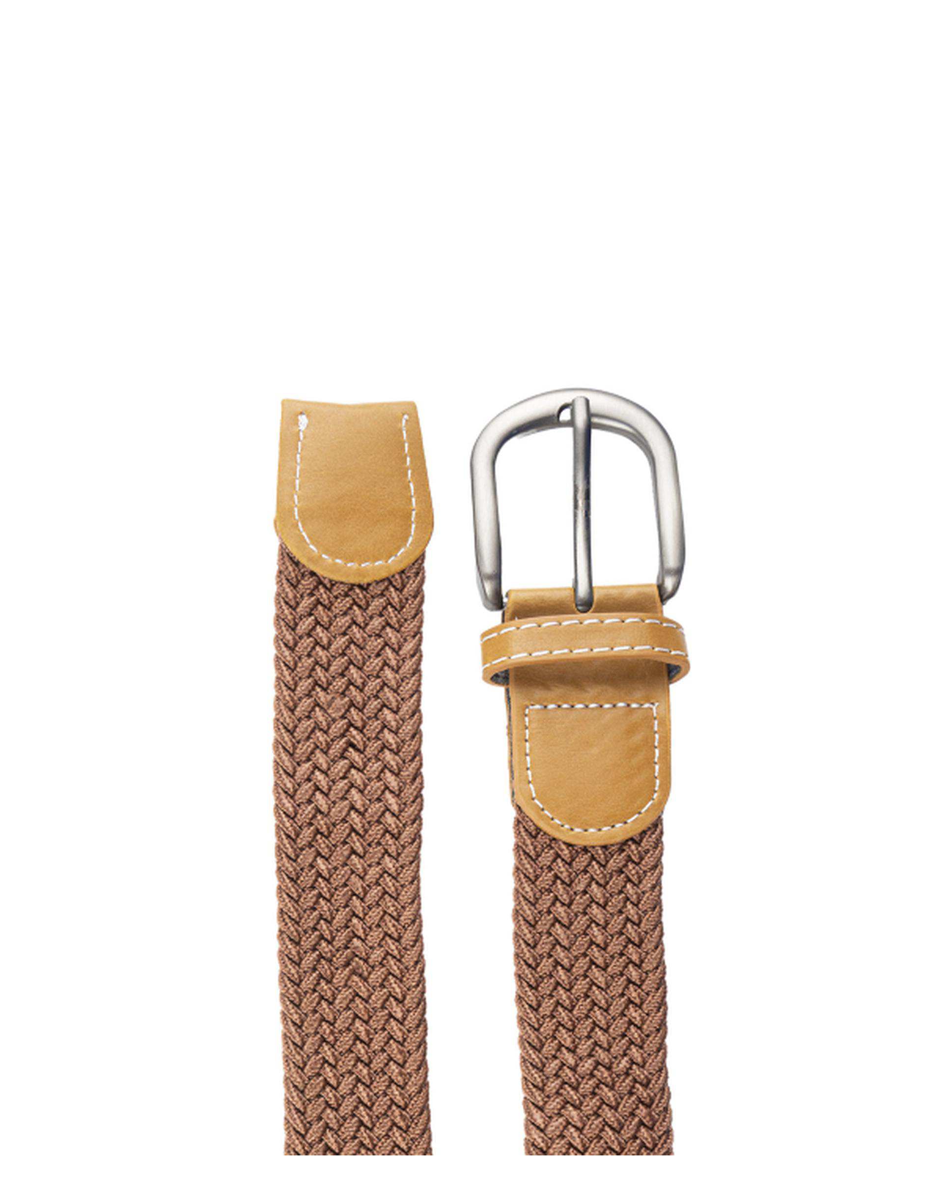 کمربند مردانه بافت کشی قهوه ای روشن بیسراک Bisrak مدل MB-CHB3-2-34