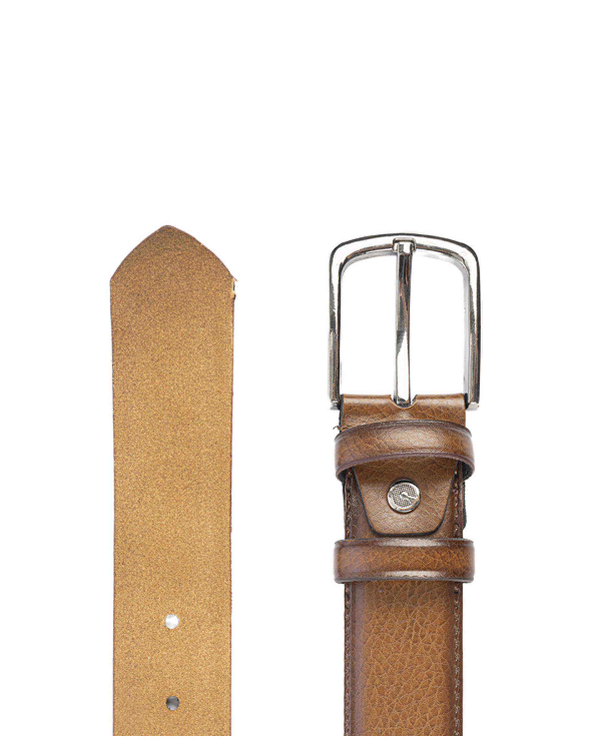 کمربند مردانه عسلی بیسراک Bisrak مدل B-M412-18