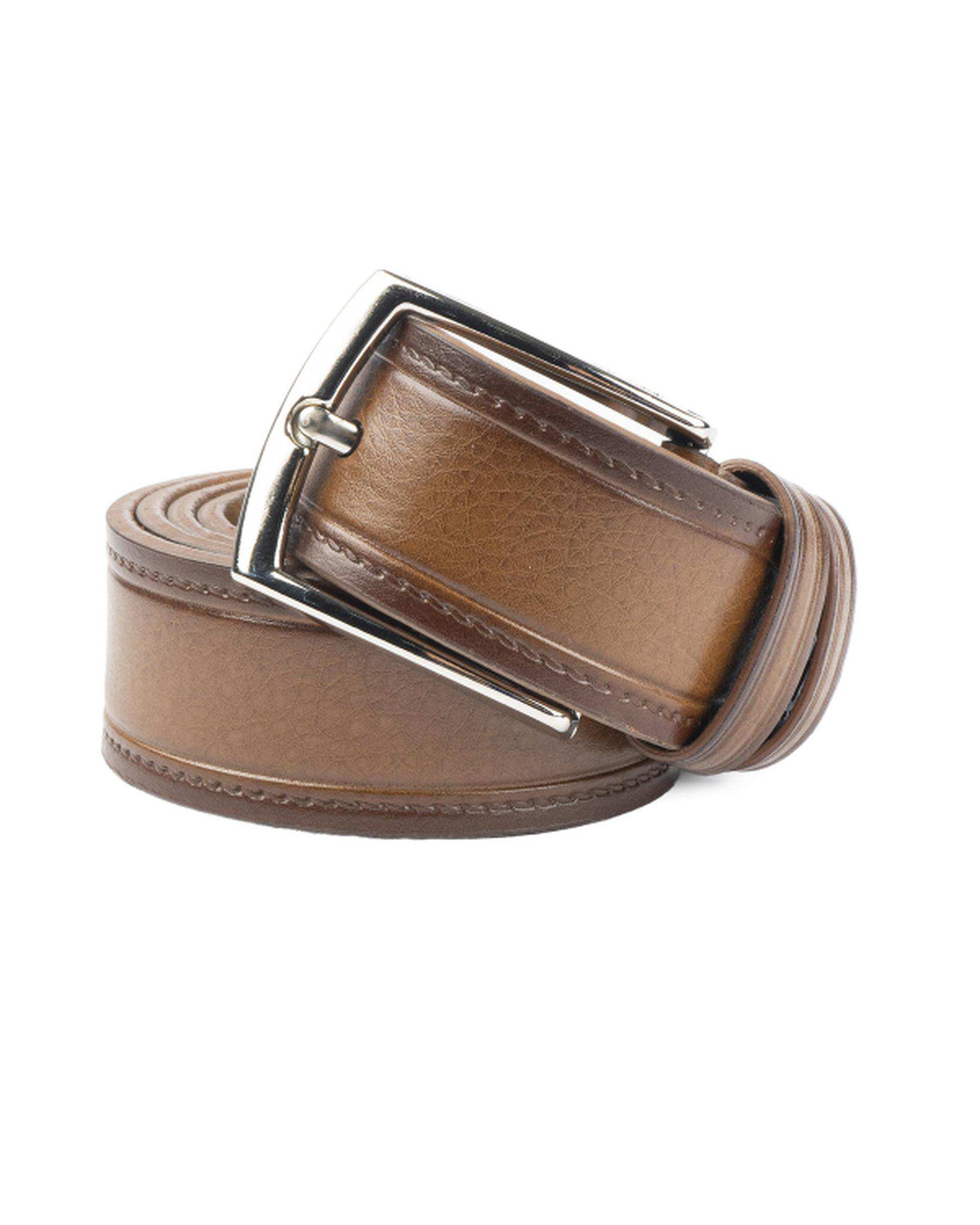 کمربند مردانه عسلی بیسراک Bisrak مدل MB-M433-4-18