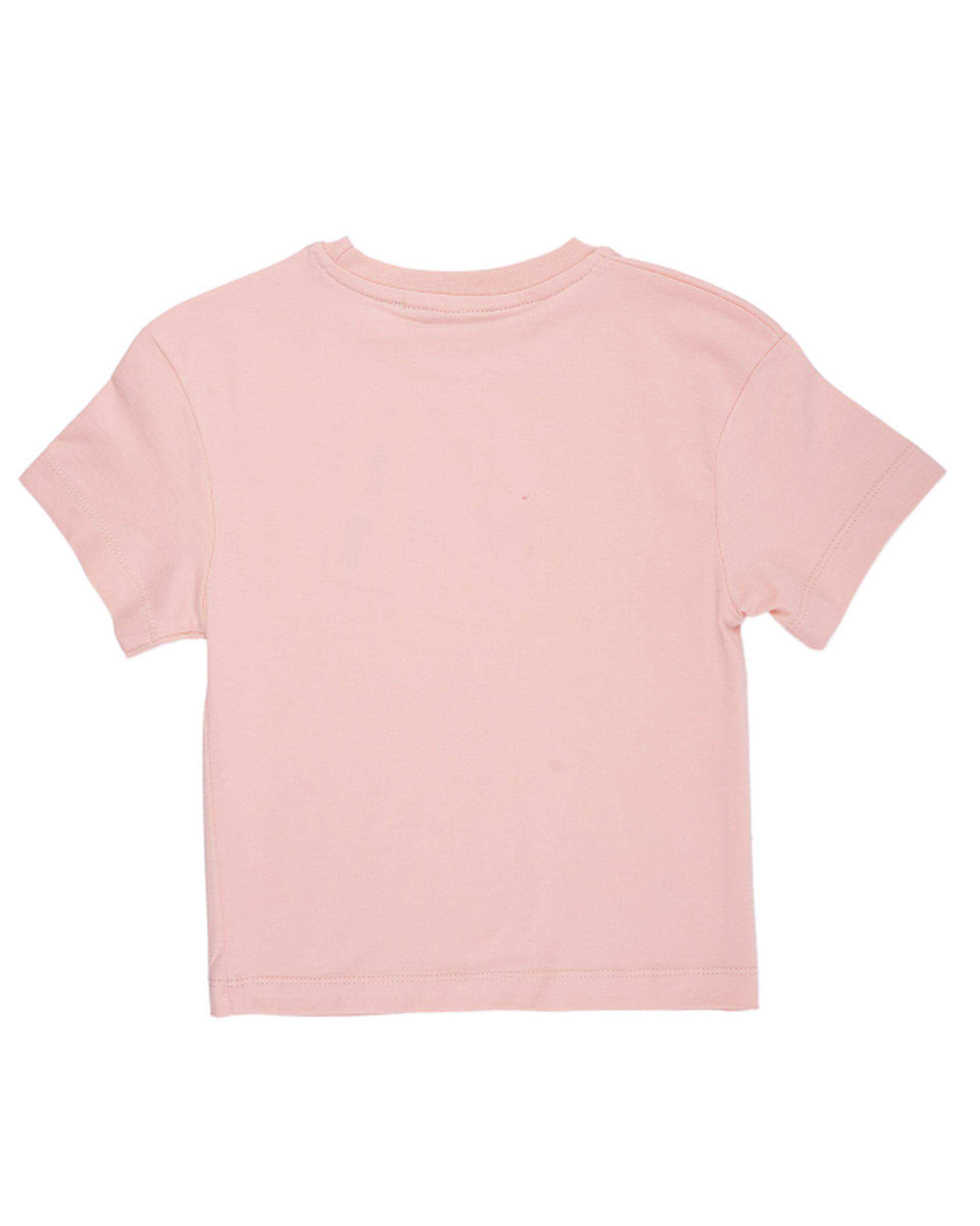 تی شرت دخترانه صورتی روشن مرینو Merino کد 1740