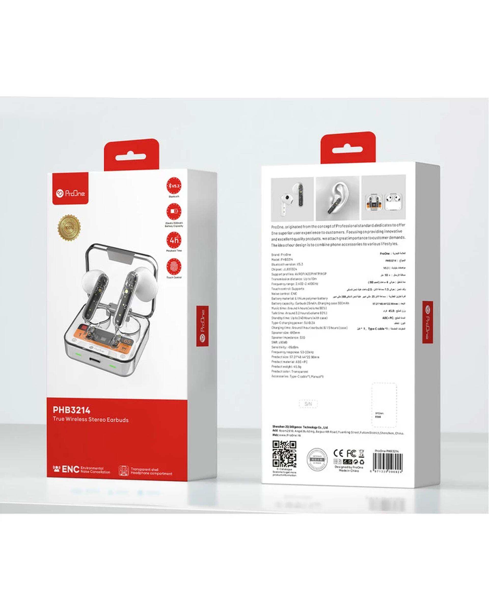 هندزفری بلوتوثی سفید پرووان ProOne مدل PHB3214