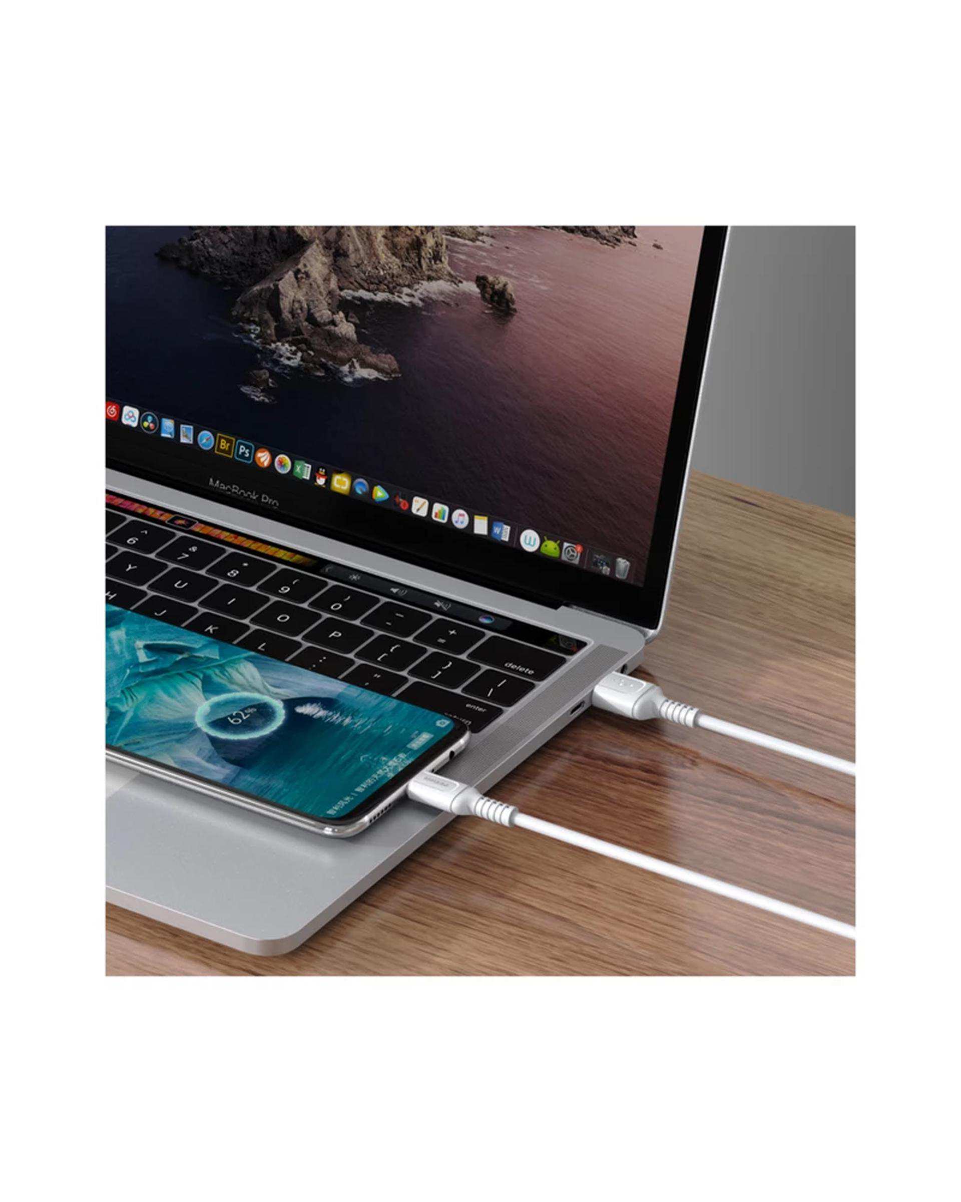 کابل تایپ سی سفید کاکوسیگا Kakusiga مدل KSC-805 طول 1 متر