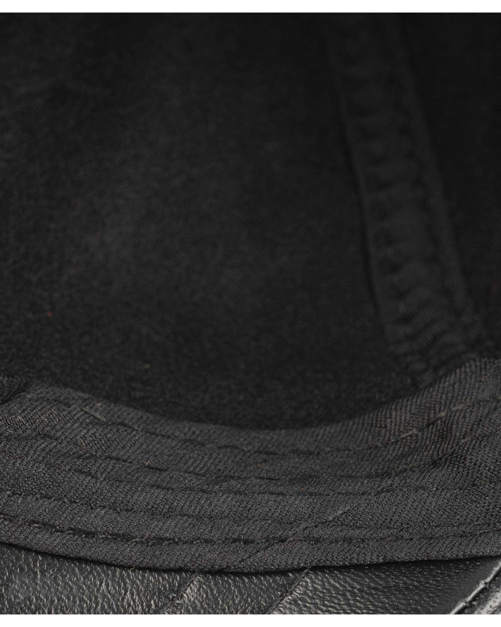 کلاه کپ چرم طبیعی مشکی بیسراک Bisrak مدل HL-101N-99