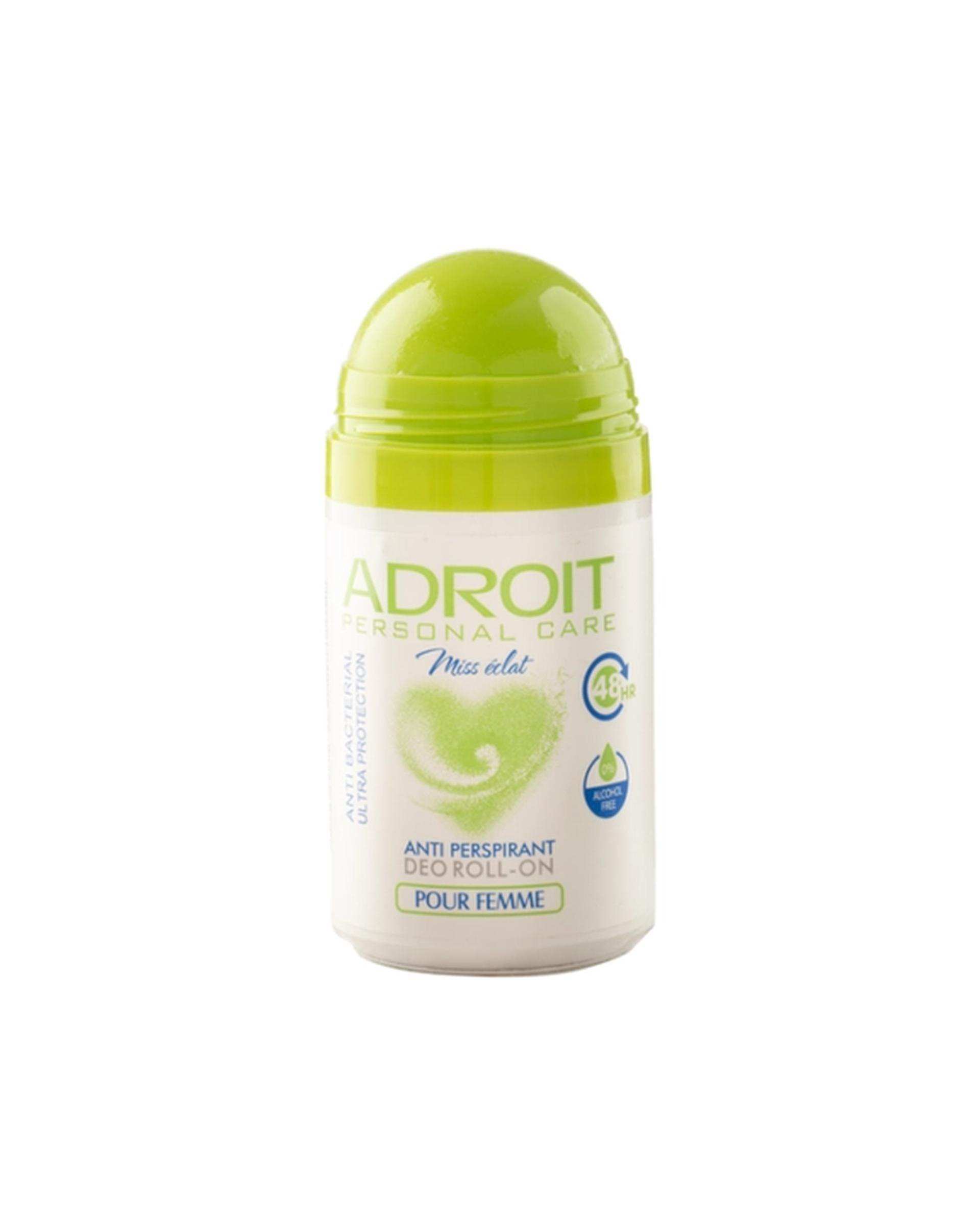 مام رول ضد تعریق زنانه آدرویت Adroit مدل Miss Eclat حجم 50ml