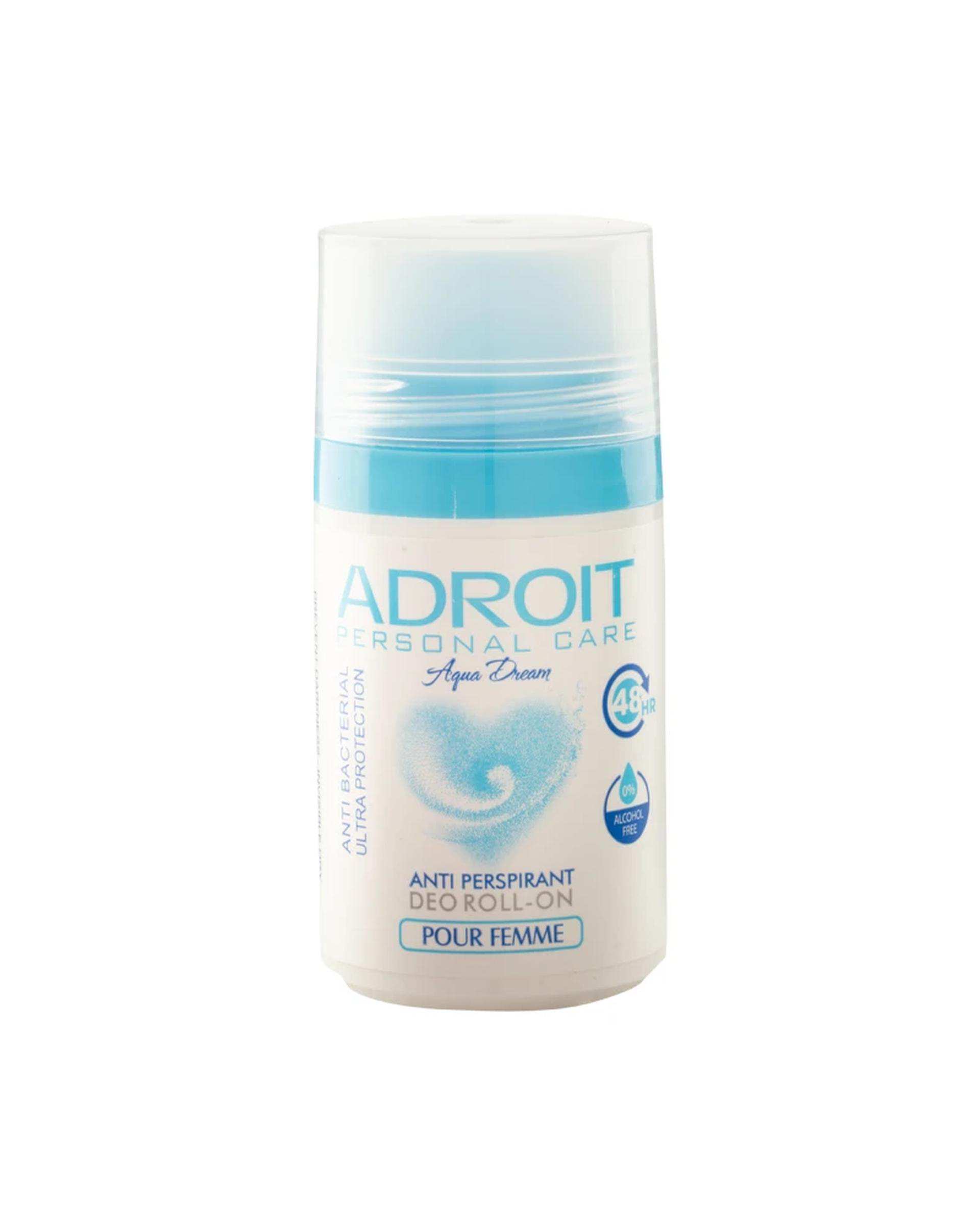 مام رول ضد تعریق زنانه آدرویت Adroit مدل Aqua Dream حجم 50ml