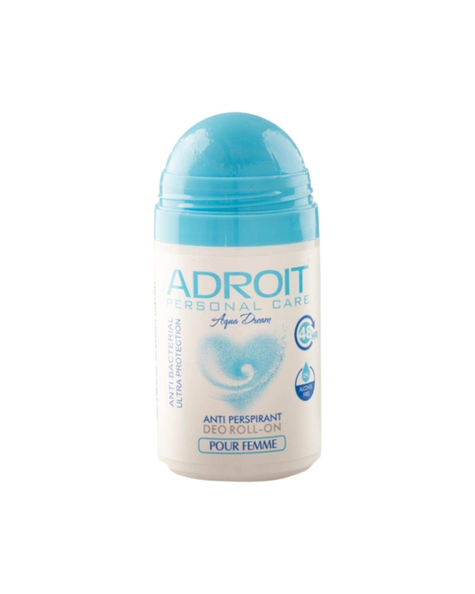 مام رول ضد تعریق زنانه آدرویت Adroit مدل Aqua Dream حجم 50ml