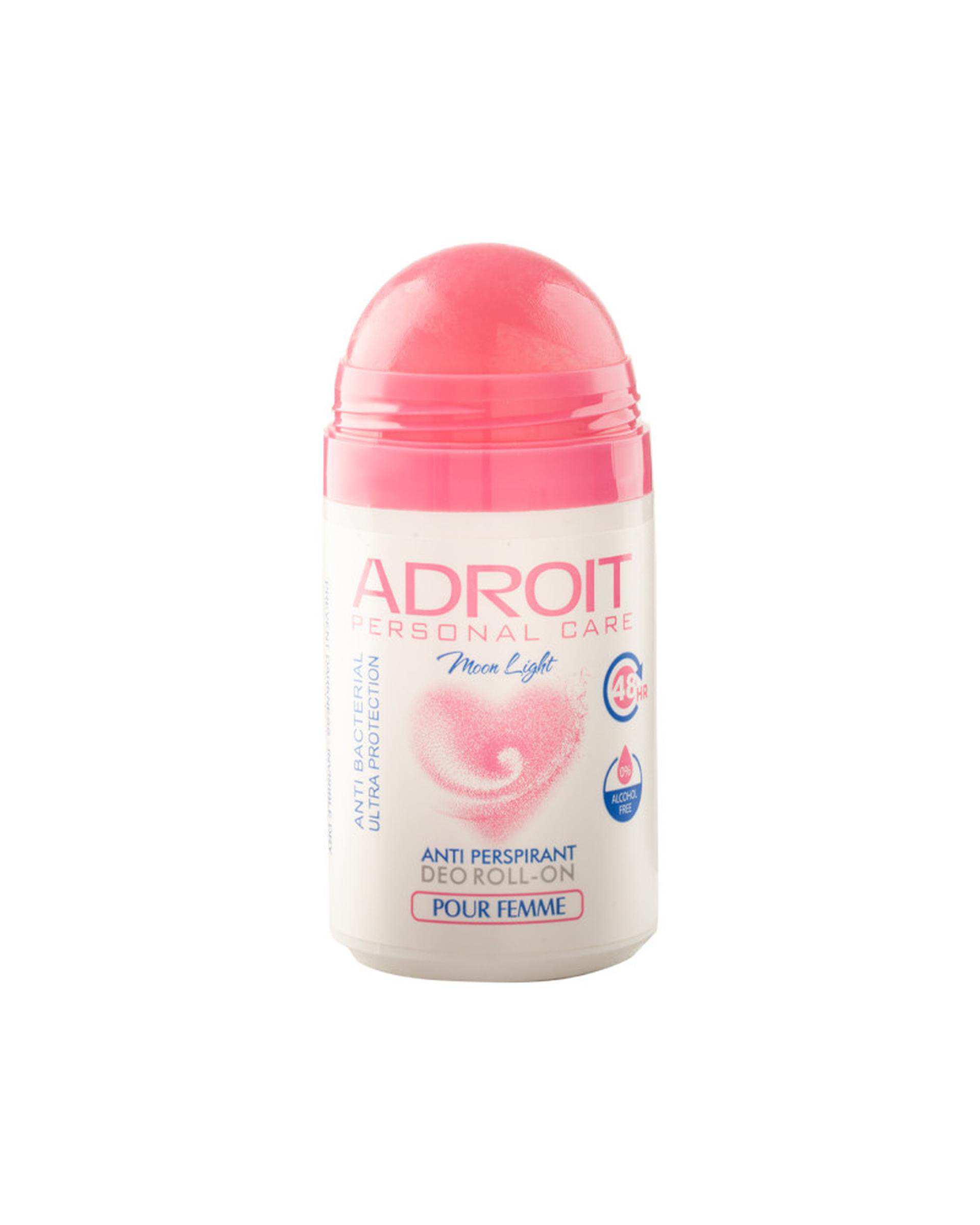 مام رول ضد تعریق زنانه آدرویت Adroit مدل مون لایت 50ml