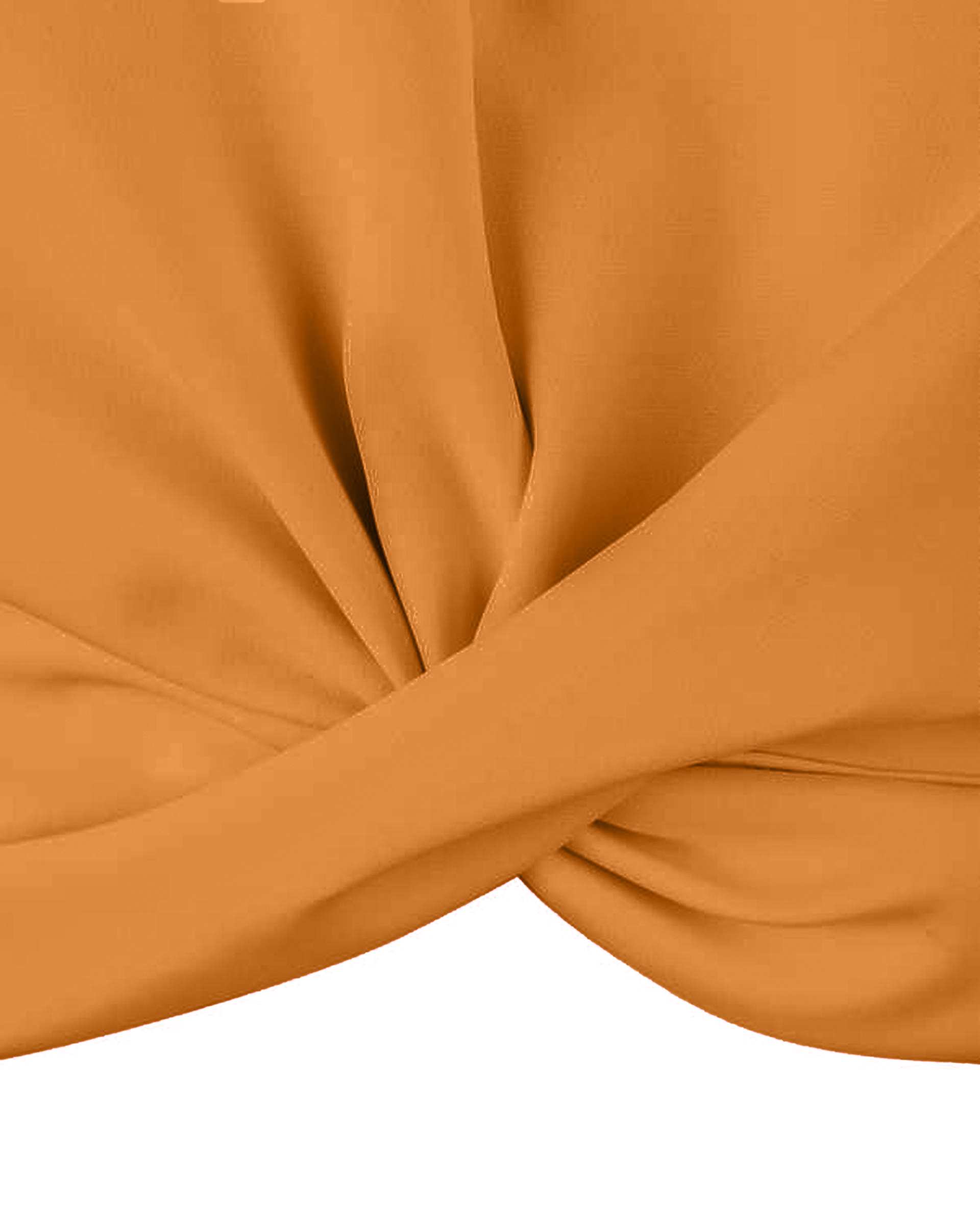 تاپ زنانه کراپ پایین گره خردلی پاپیلون Papillon