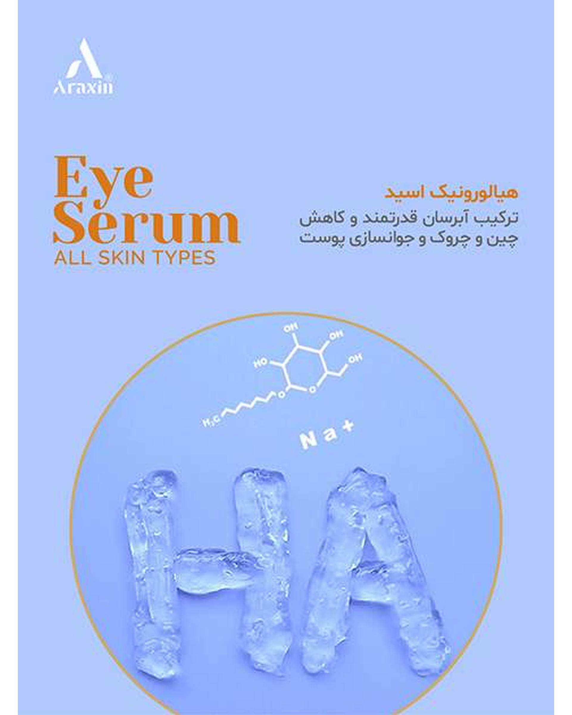 سرم تخصصی دور چشم 10 کاره آراکسین Araxin حجم 30ml